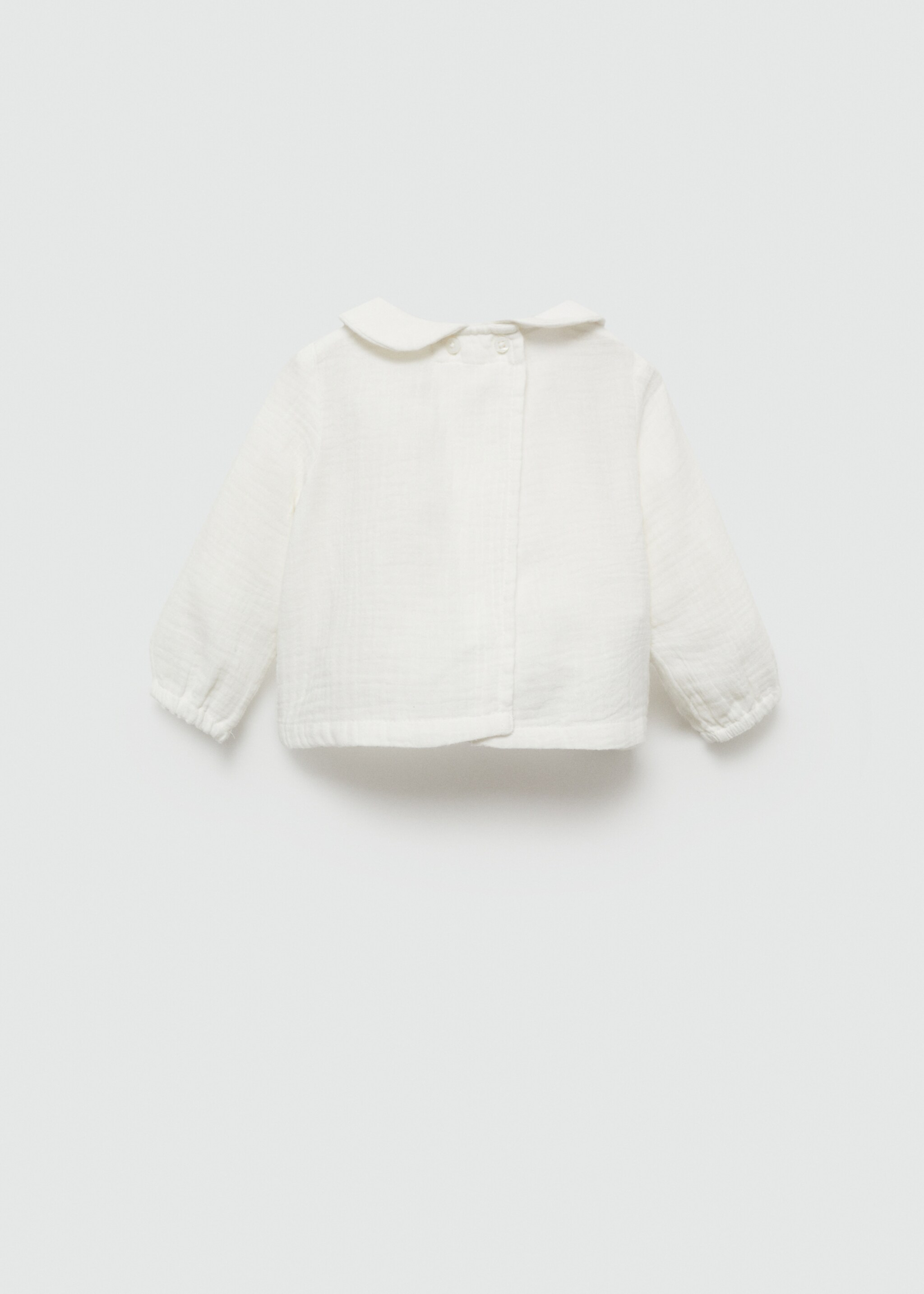 Cheesecloth cotton blouse - Reverse of the article