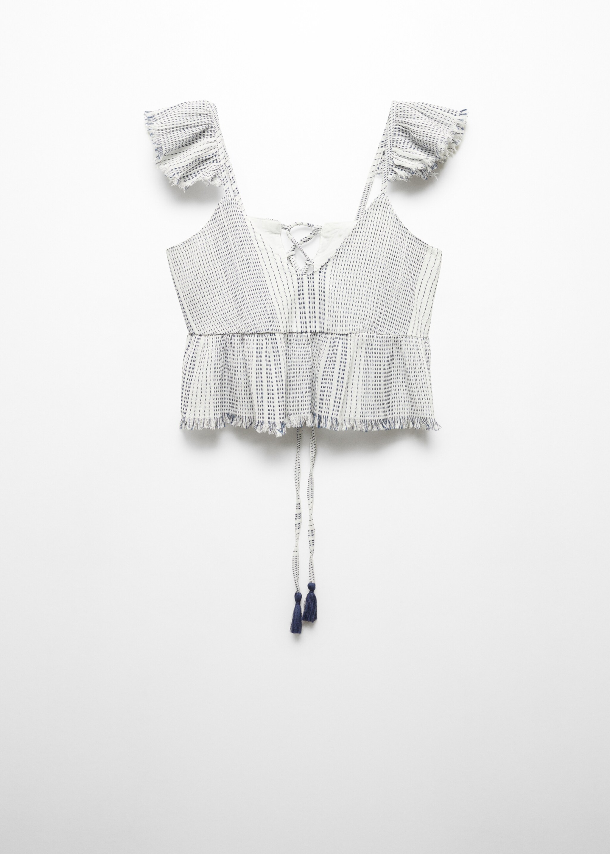 Printed top with open back - Article without model