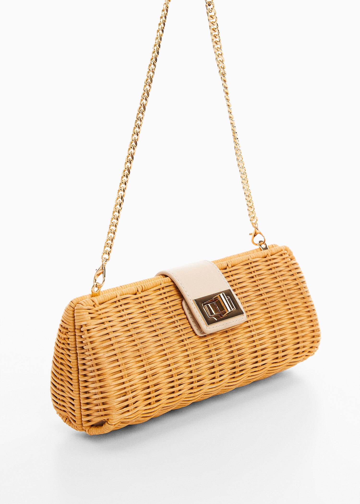 Clutch-Bag aus Rattan - Mittlere Ansicht