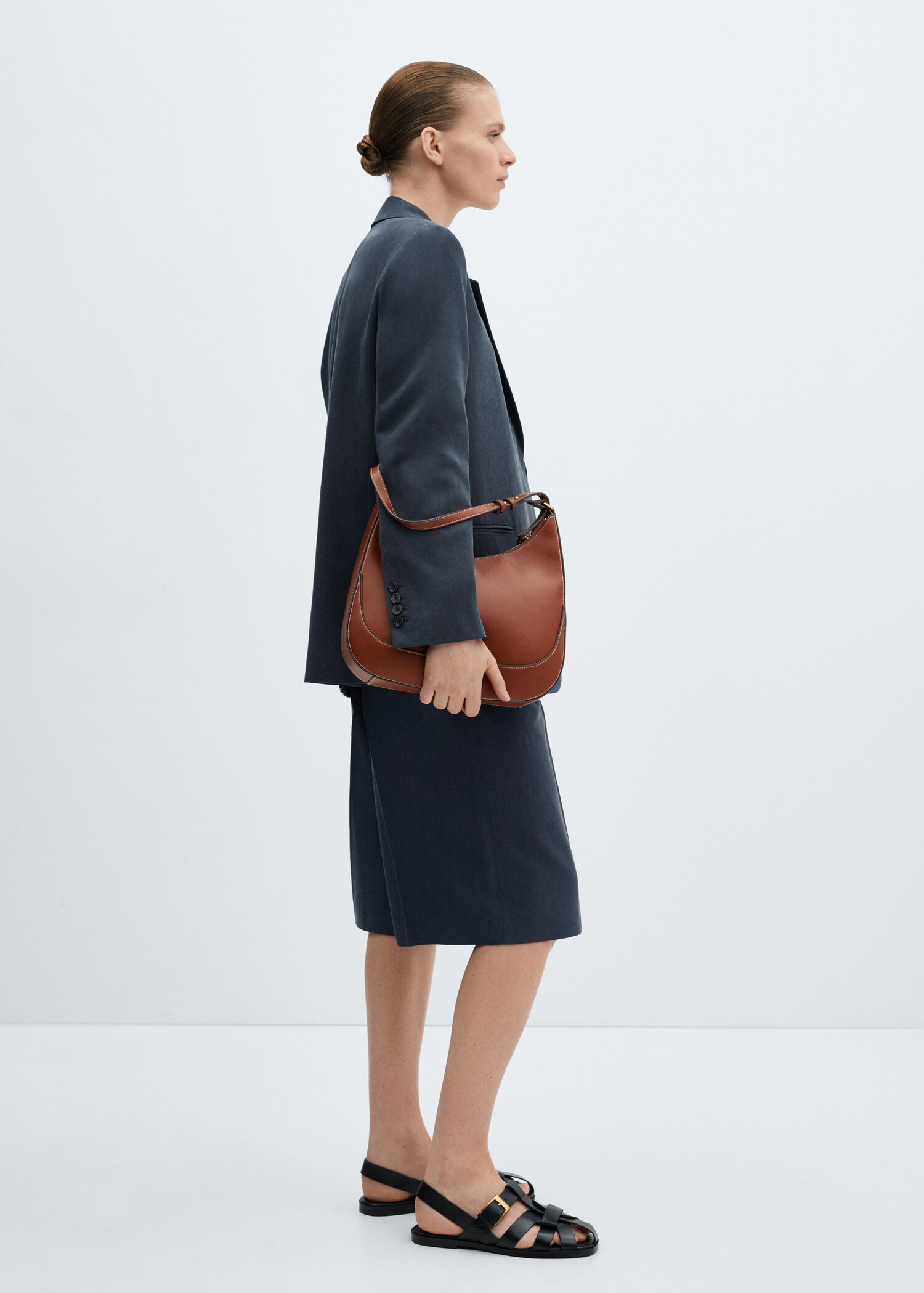 Lyocell structured jacket - Details of the article 2