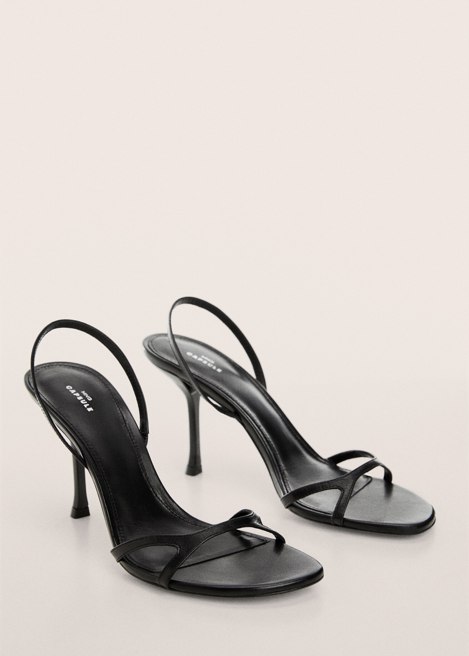 Leather straps sandals - Medium plane