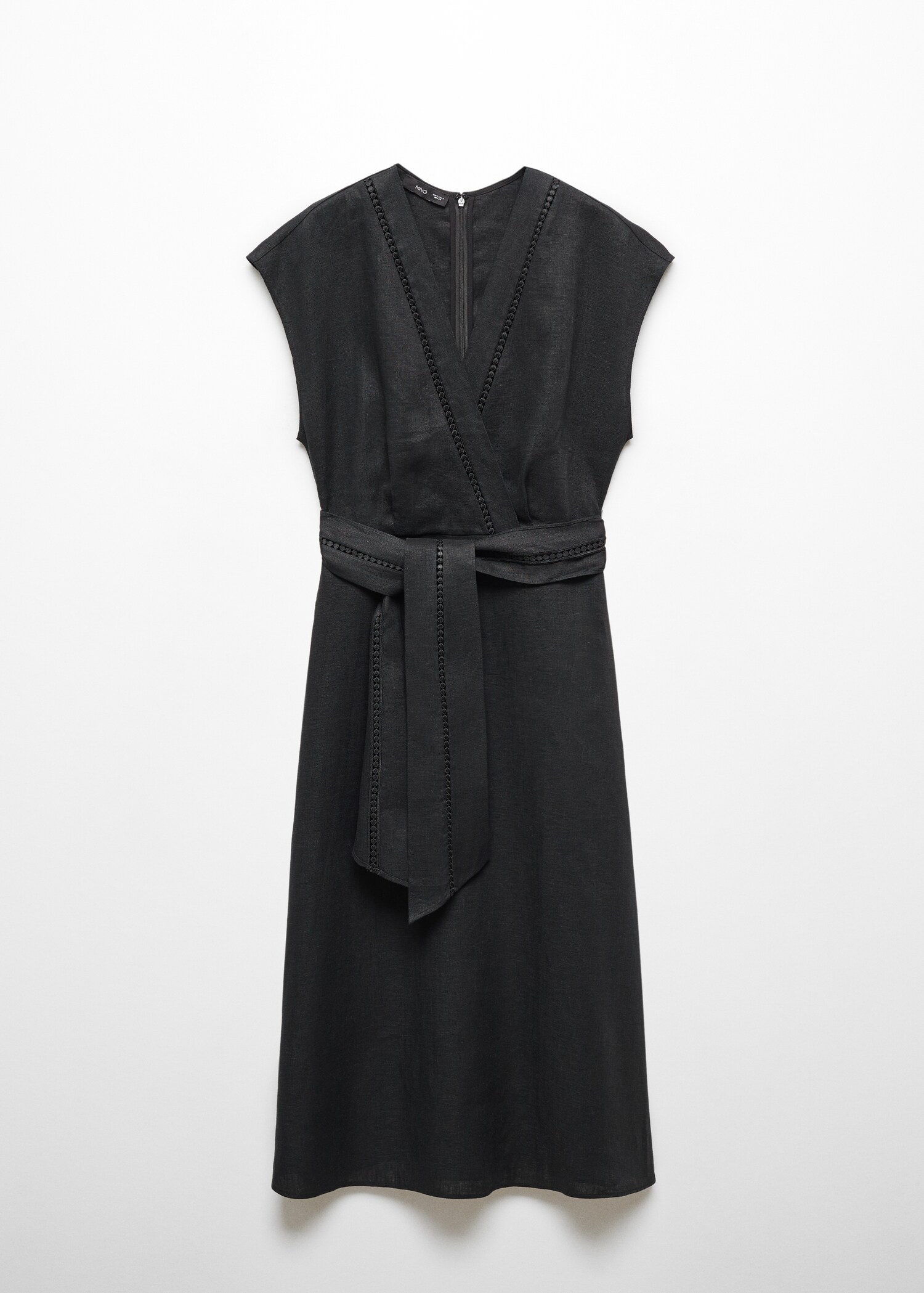 100% linen dress with bow - Article without model