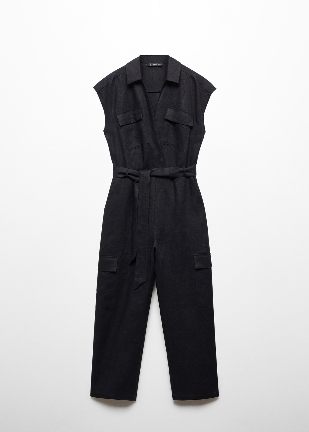 Cargo-style linen jumpsuit - Women | MANGO OUTLET USA Cargo-style linen jumpsuit - Women | MANGO OUTLET USA