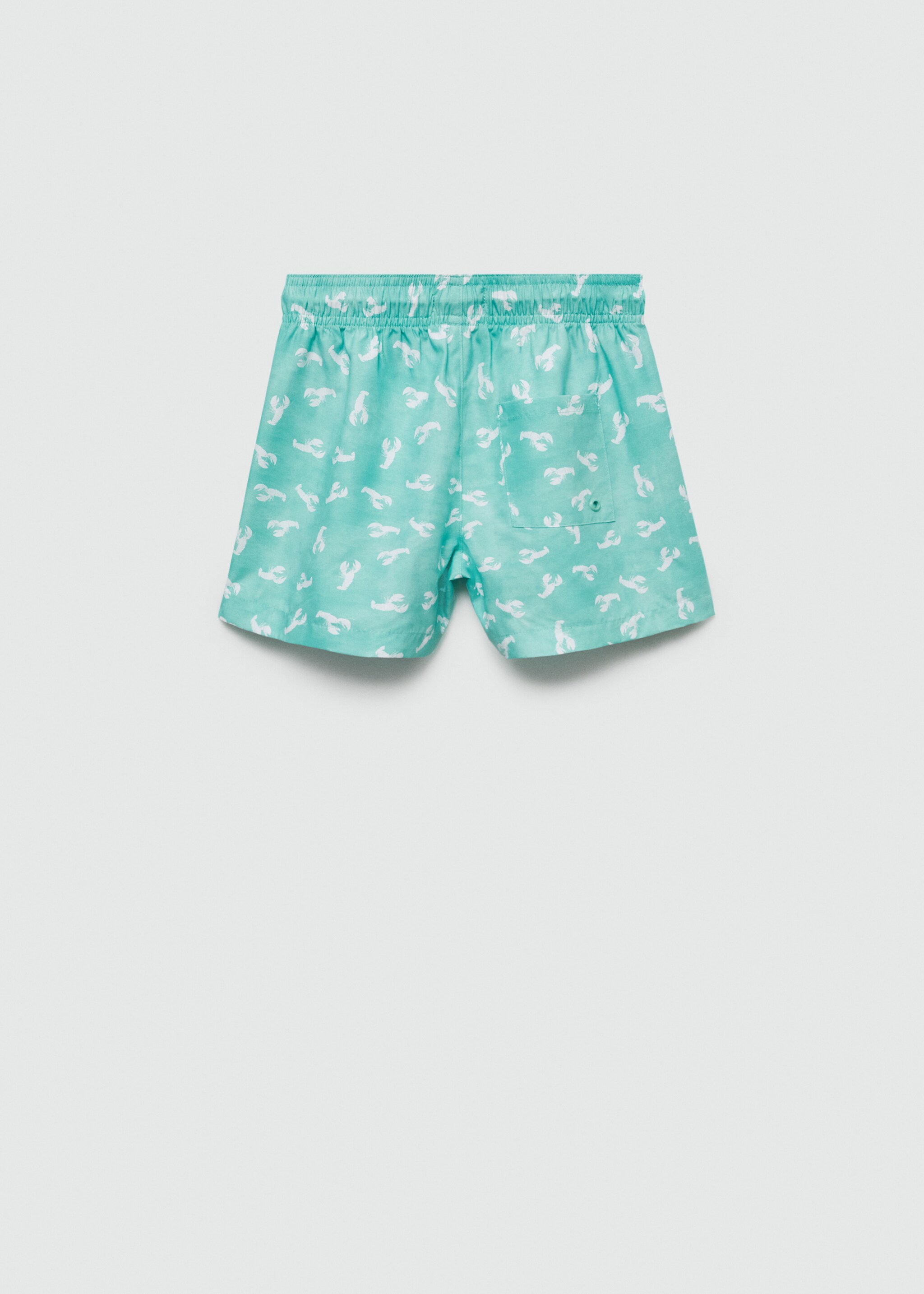Lobster-print swimming costume - Reverse of the article