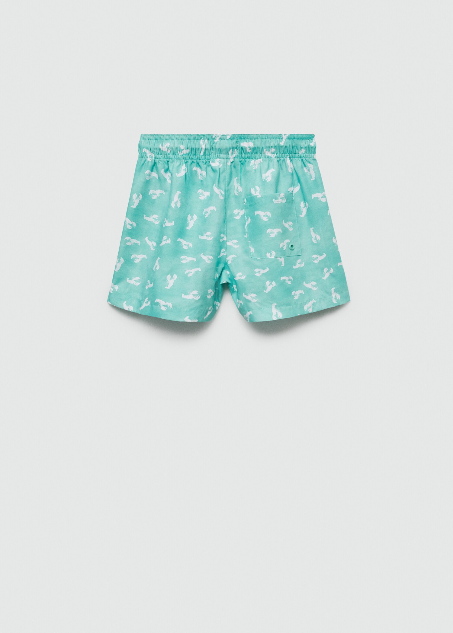 Lobster-print swimming costume - Reverse of the article