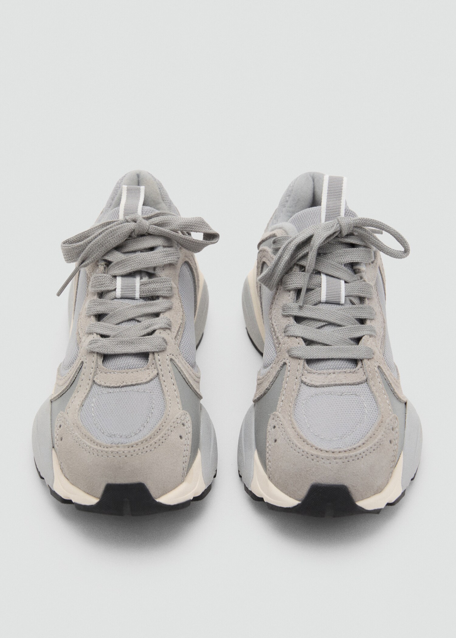 Leather panel sneakers - Details of the article 1