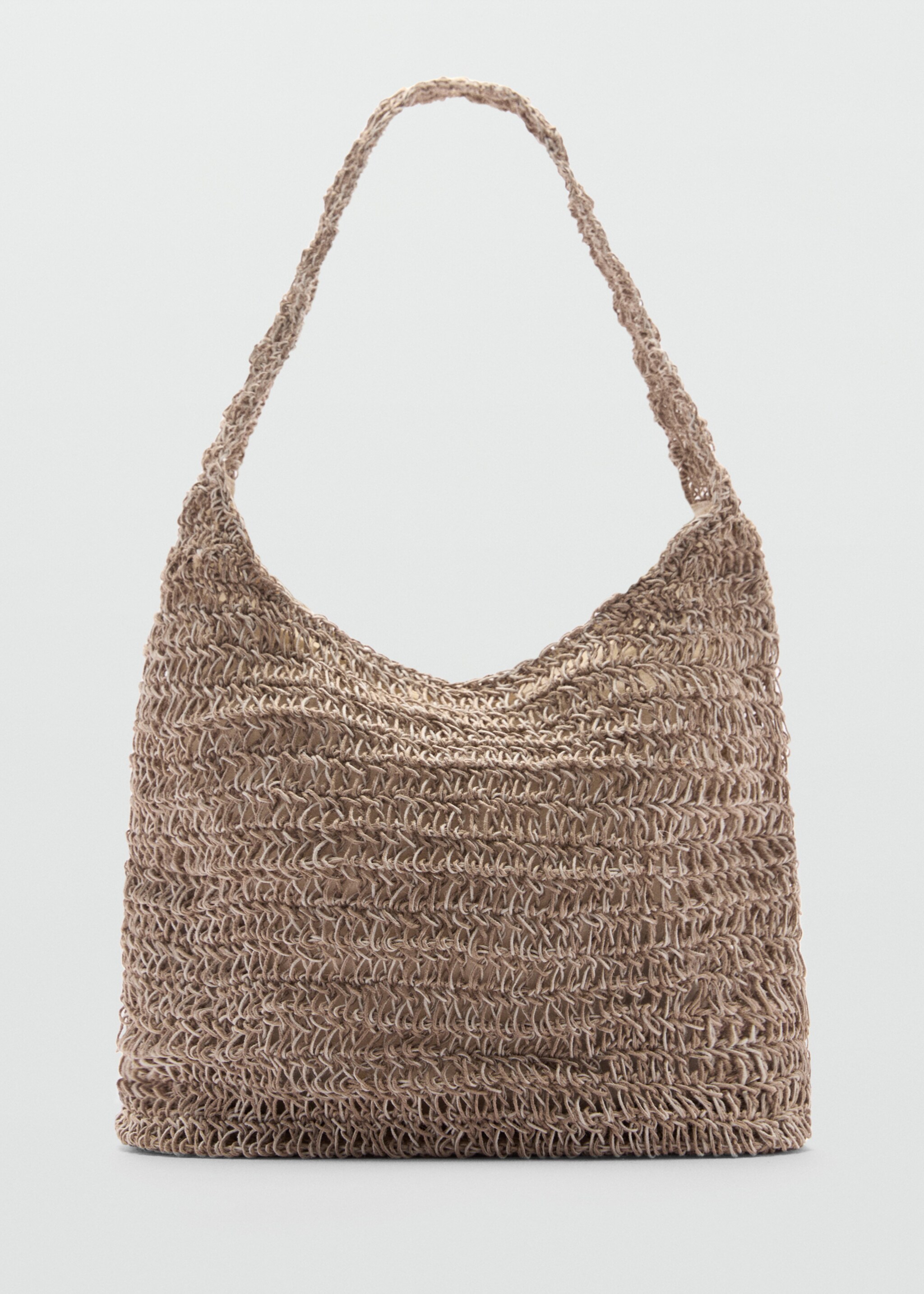 Jute shopper bag - Article without model, Beige. Ref: 67057115-00.