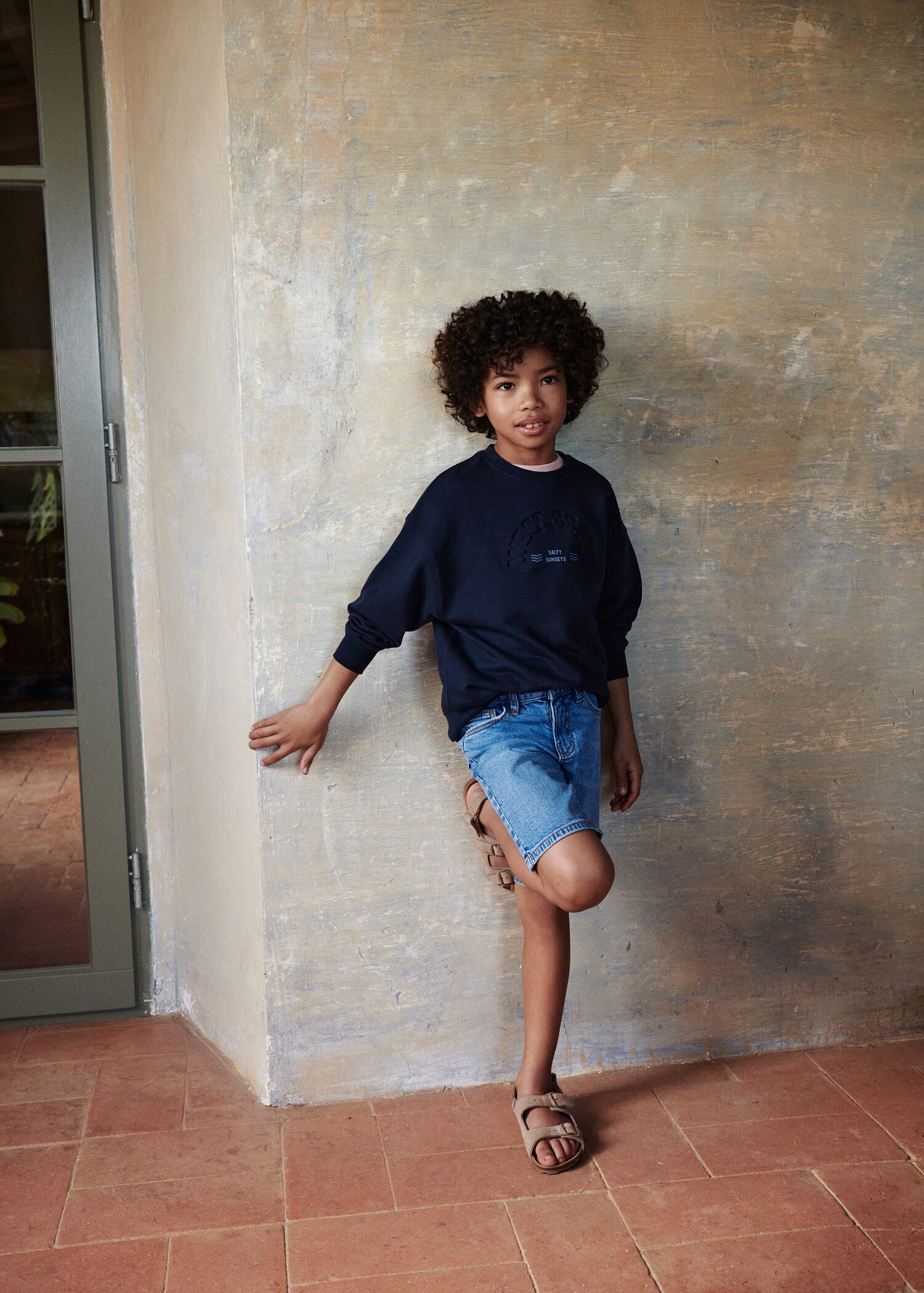 Cotton denim shorts - Details of the article 5