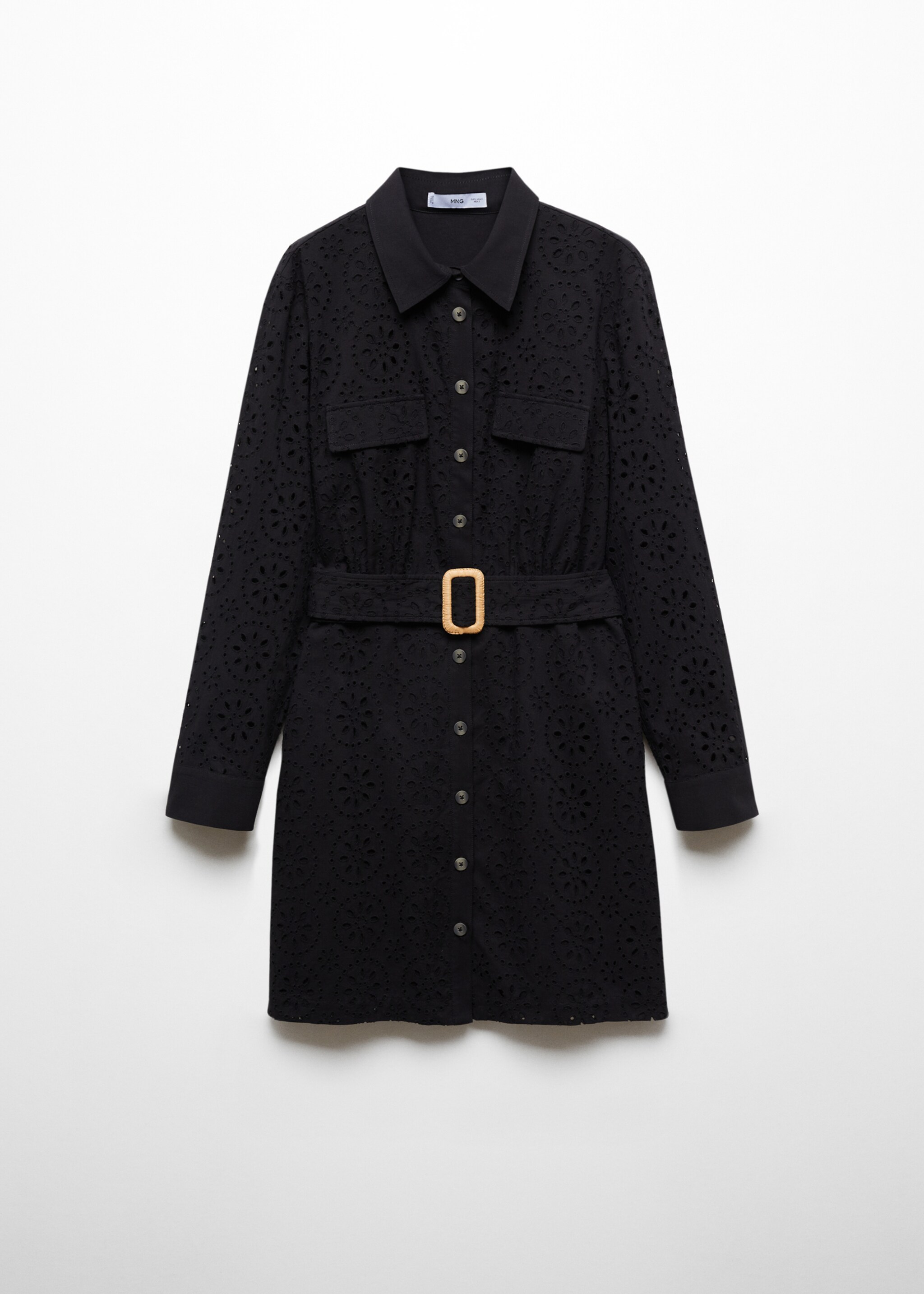 Swiss embroidered shirt dress - Article without model