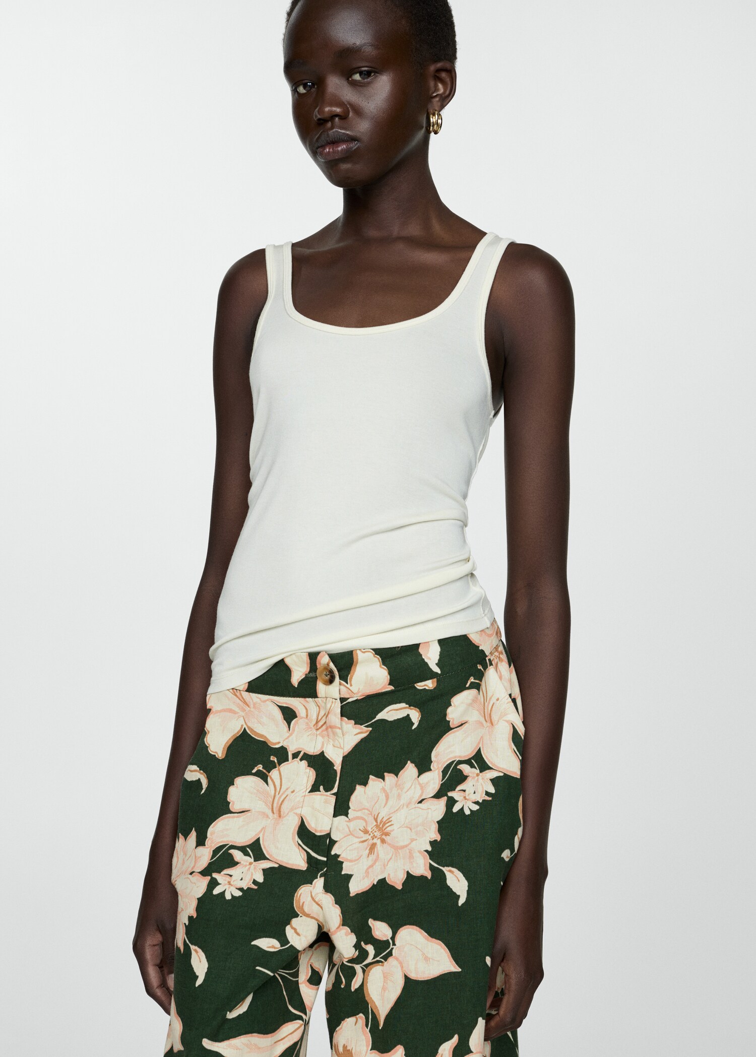 Trasparenti Mango Pantaloni Estivi Mango Pantaloni A Zampa