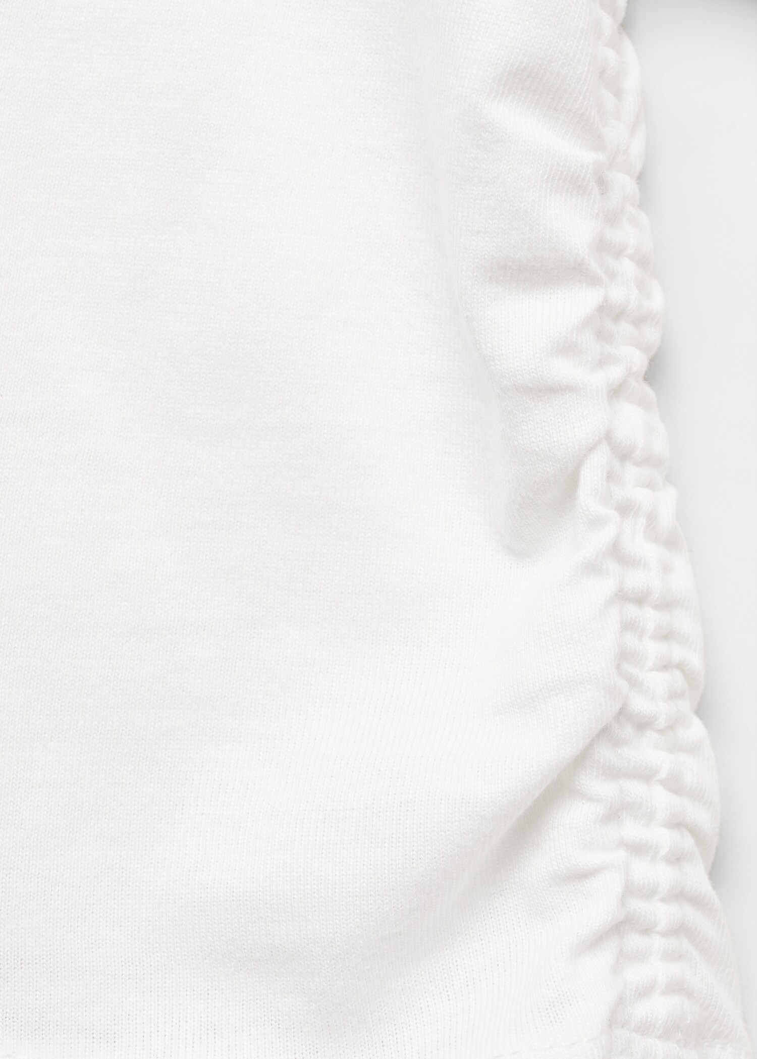 Cotton t-shirt with pucker detail - Details of the article 8