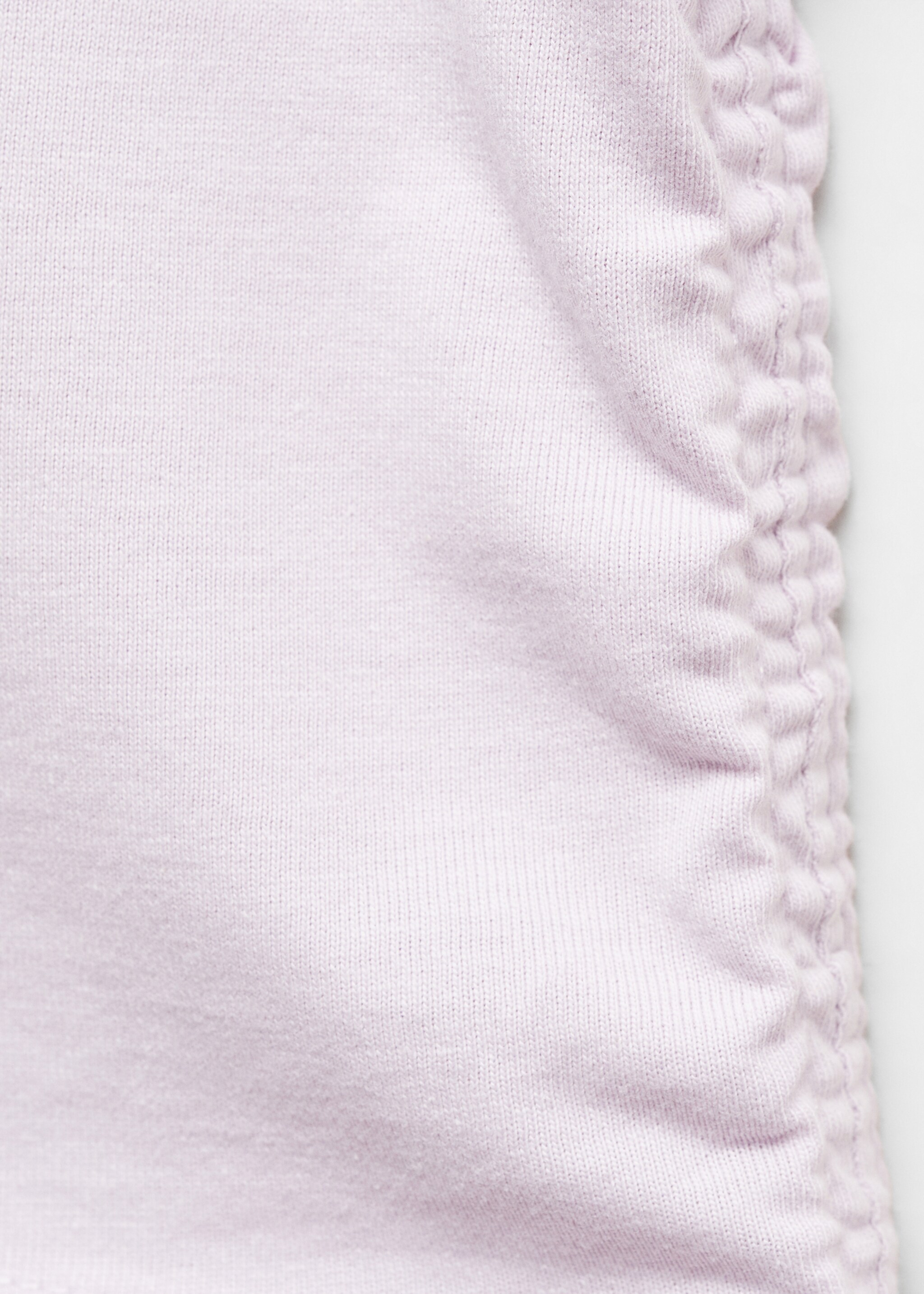 Cotton t-shirt with pucker detail - Details of the article 8