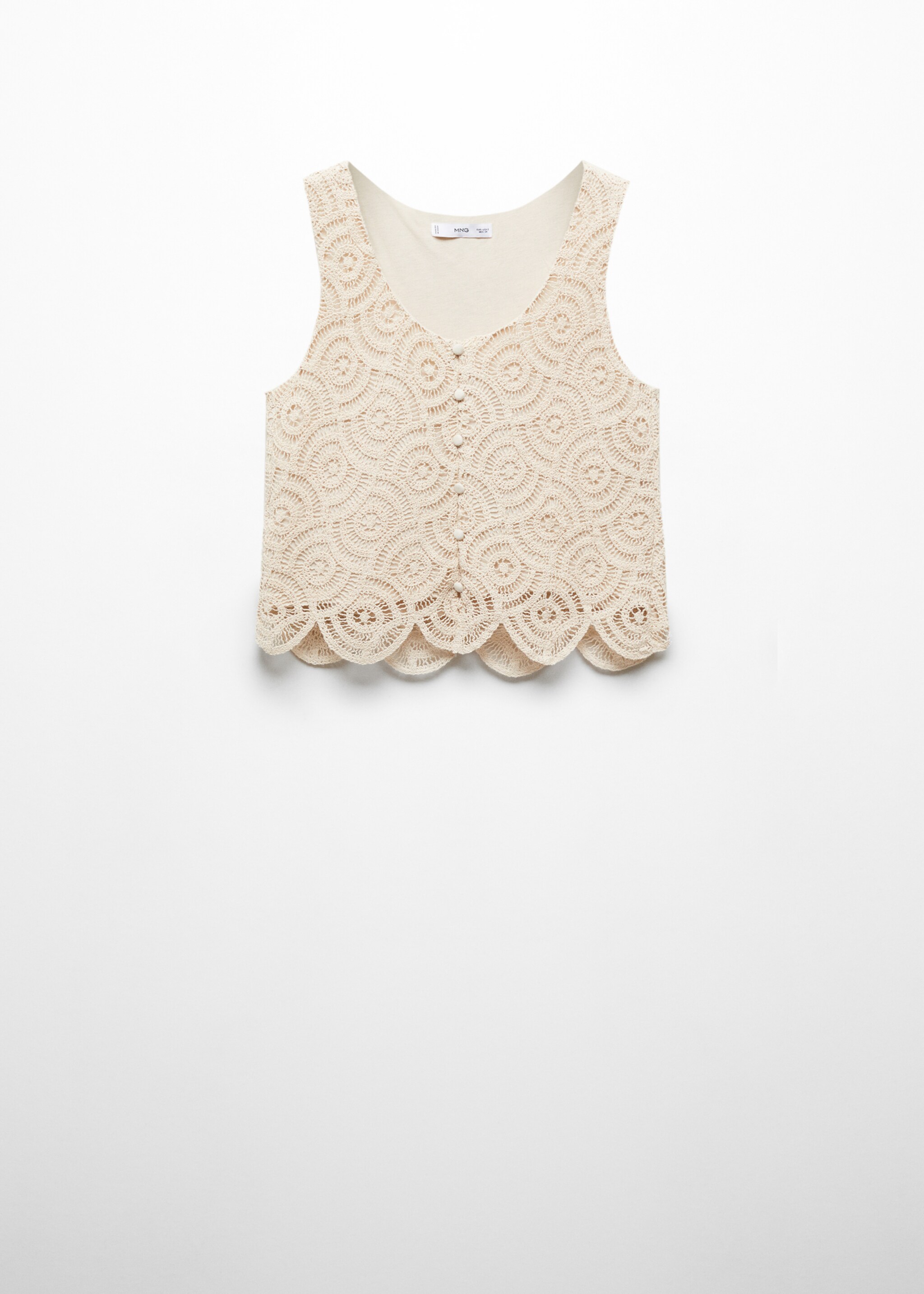 Crochet top with buttons - Article without model