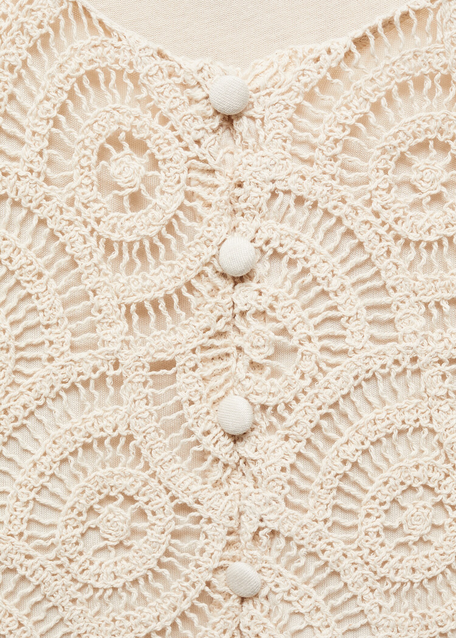 Háčkovaný top s knoflíky - Detail zboží 8