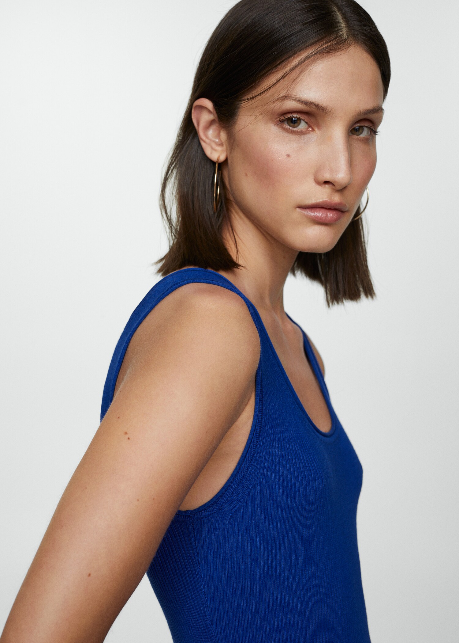 Ribbed long dress - Details of the article 1