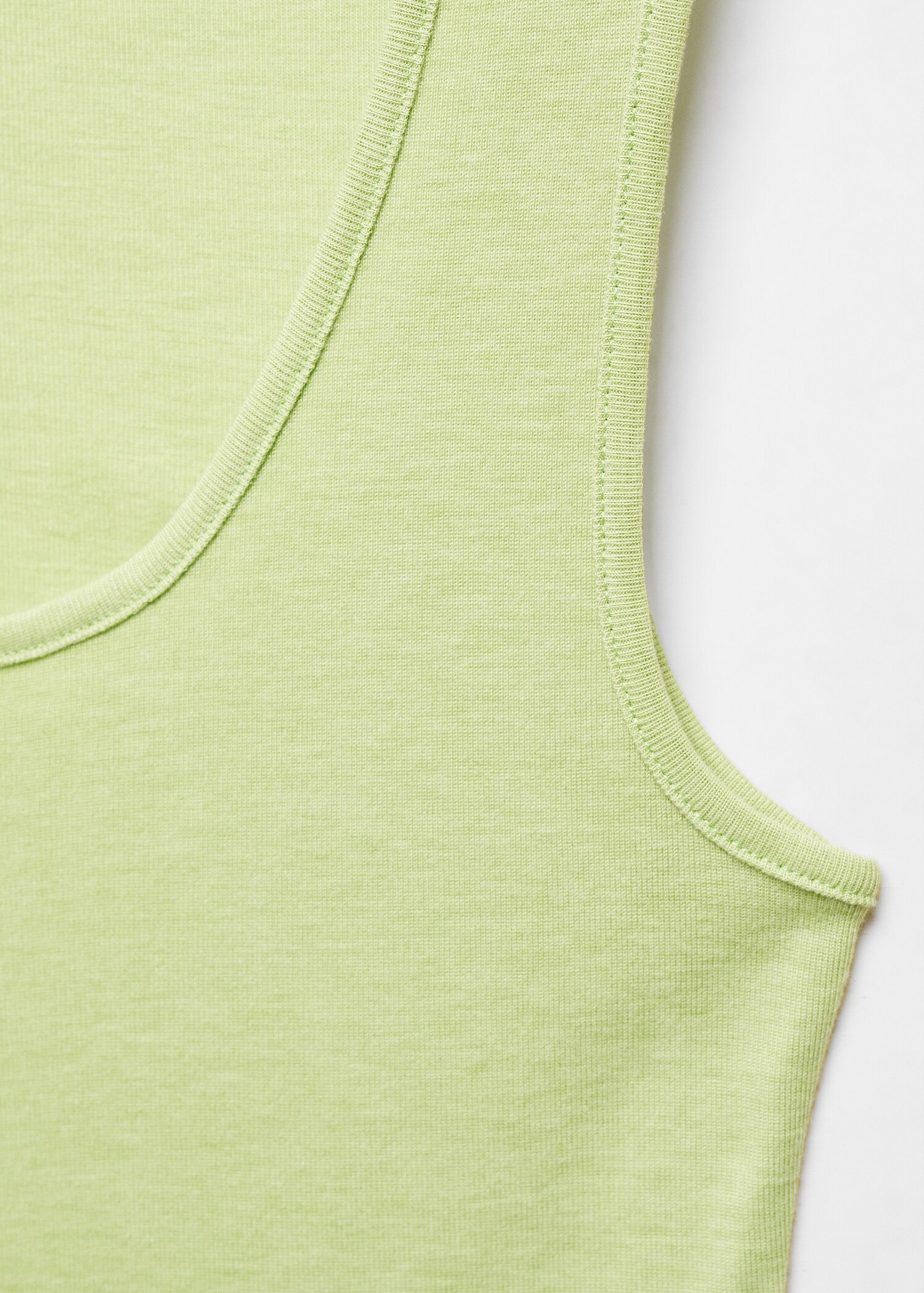 Knitted top with wide straps - Details of the article 8