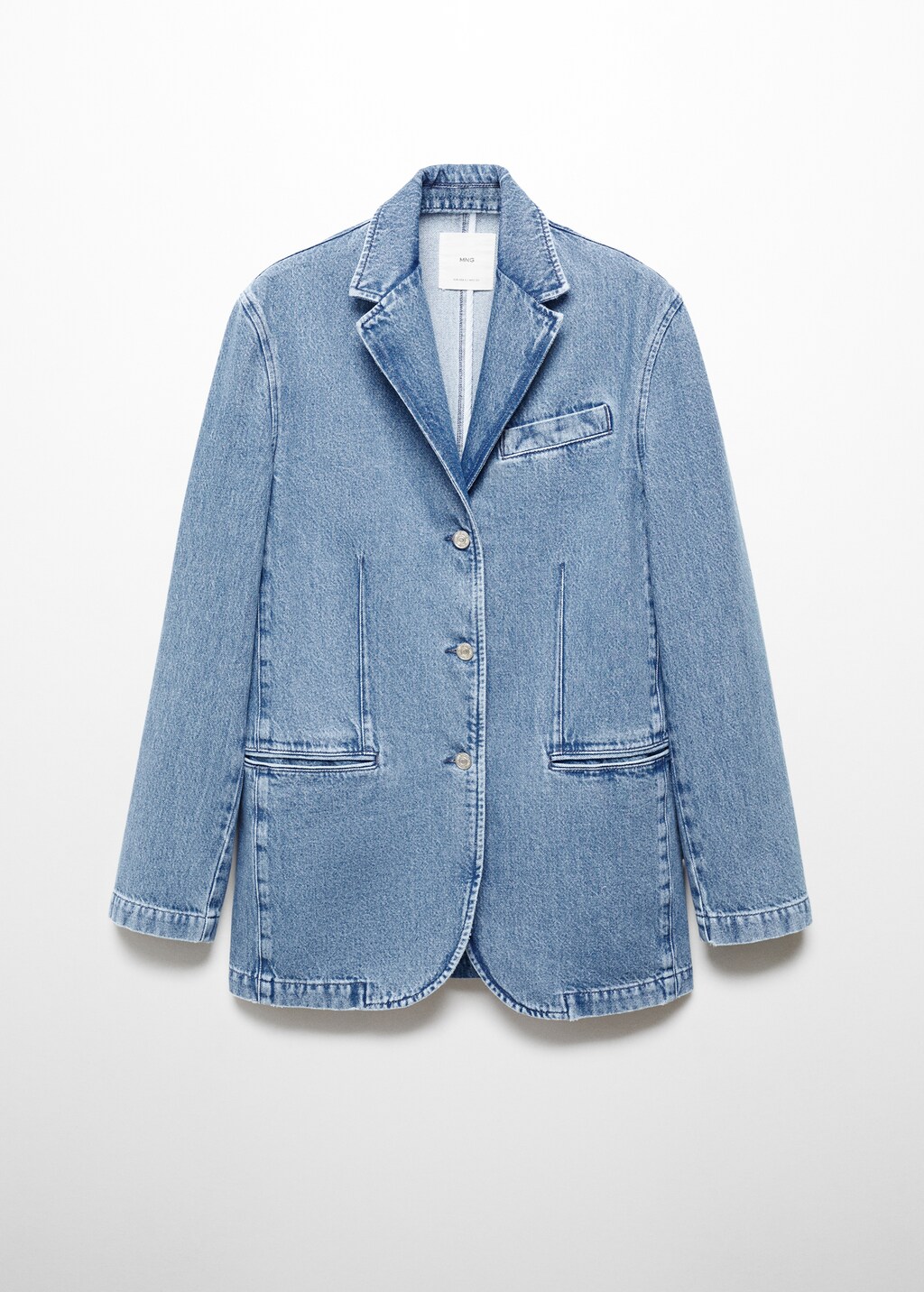 Denim jacket with buttons - Women | MANGO OUTLET USA