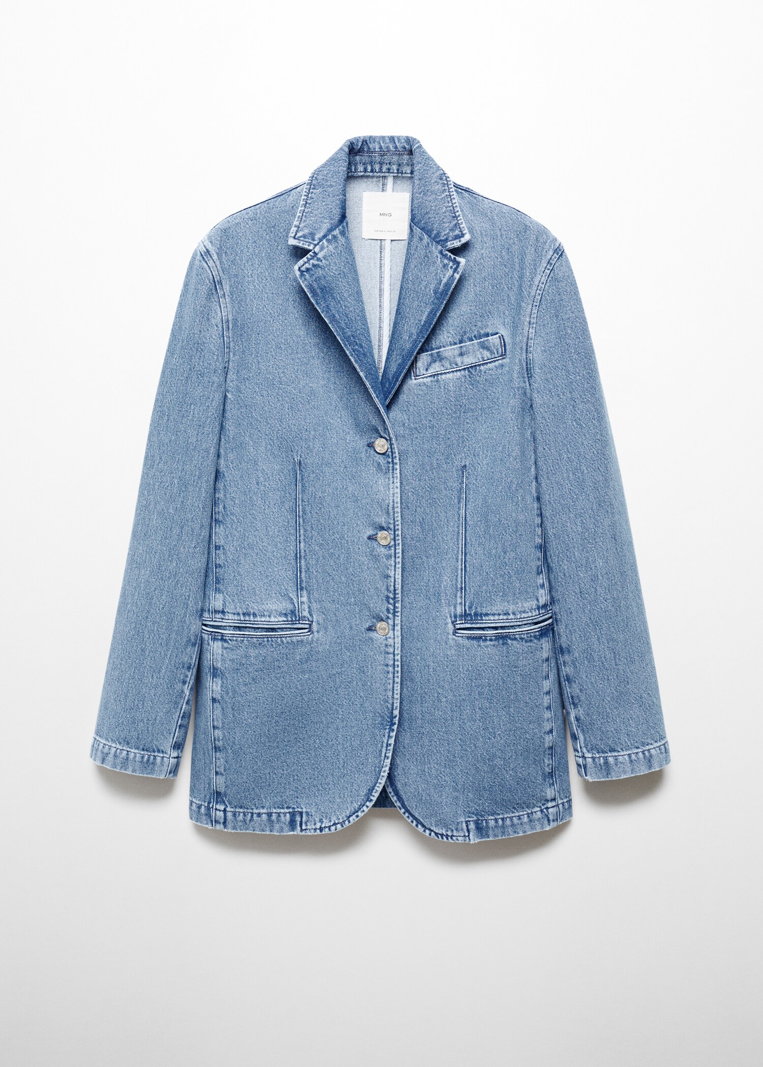 Denim jacket with buttons - Article without model