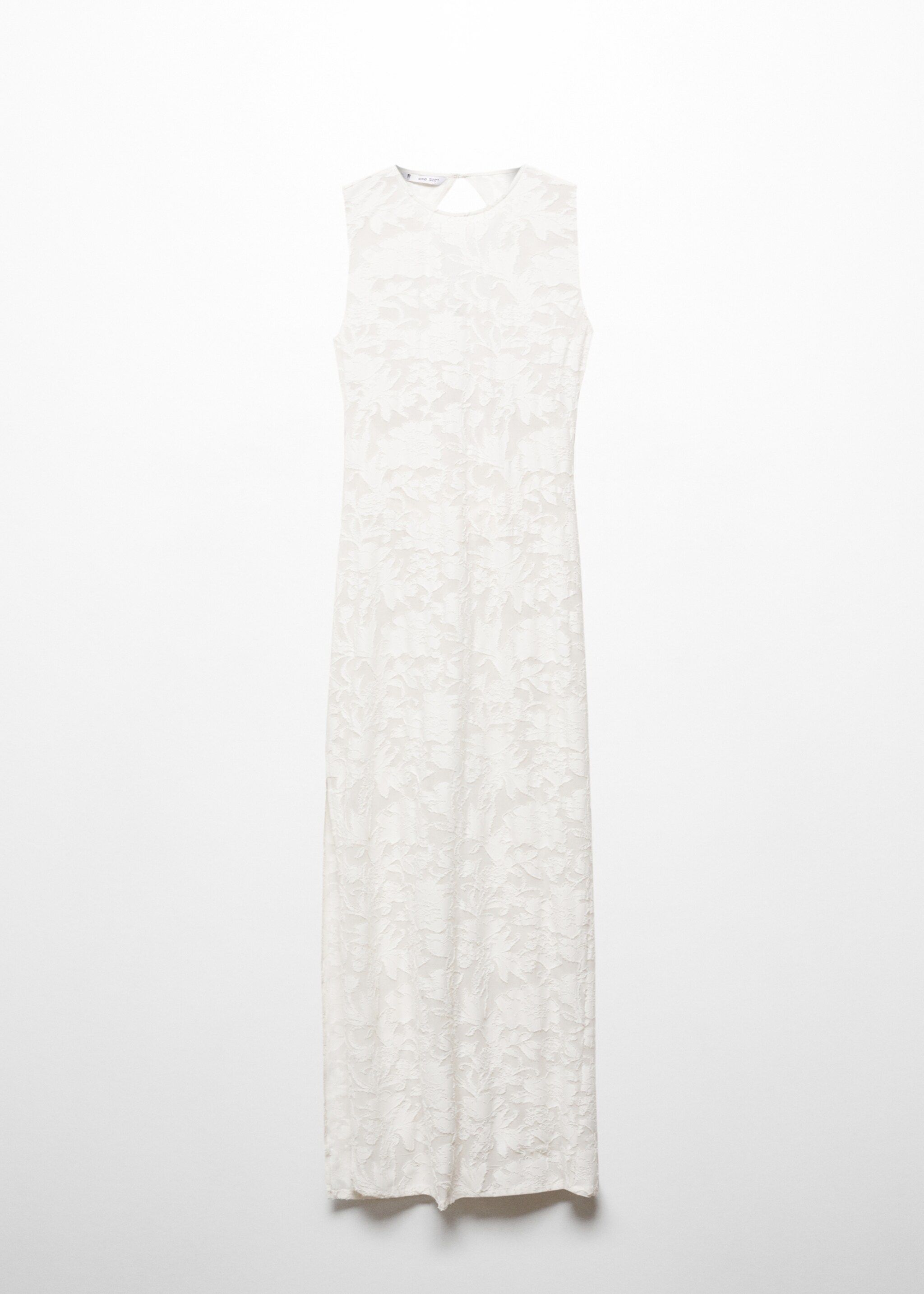 Jacquard-Kleid mit Schlitz - Artikel ohne Model