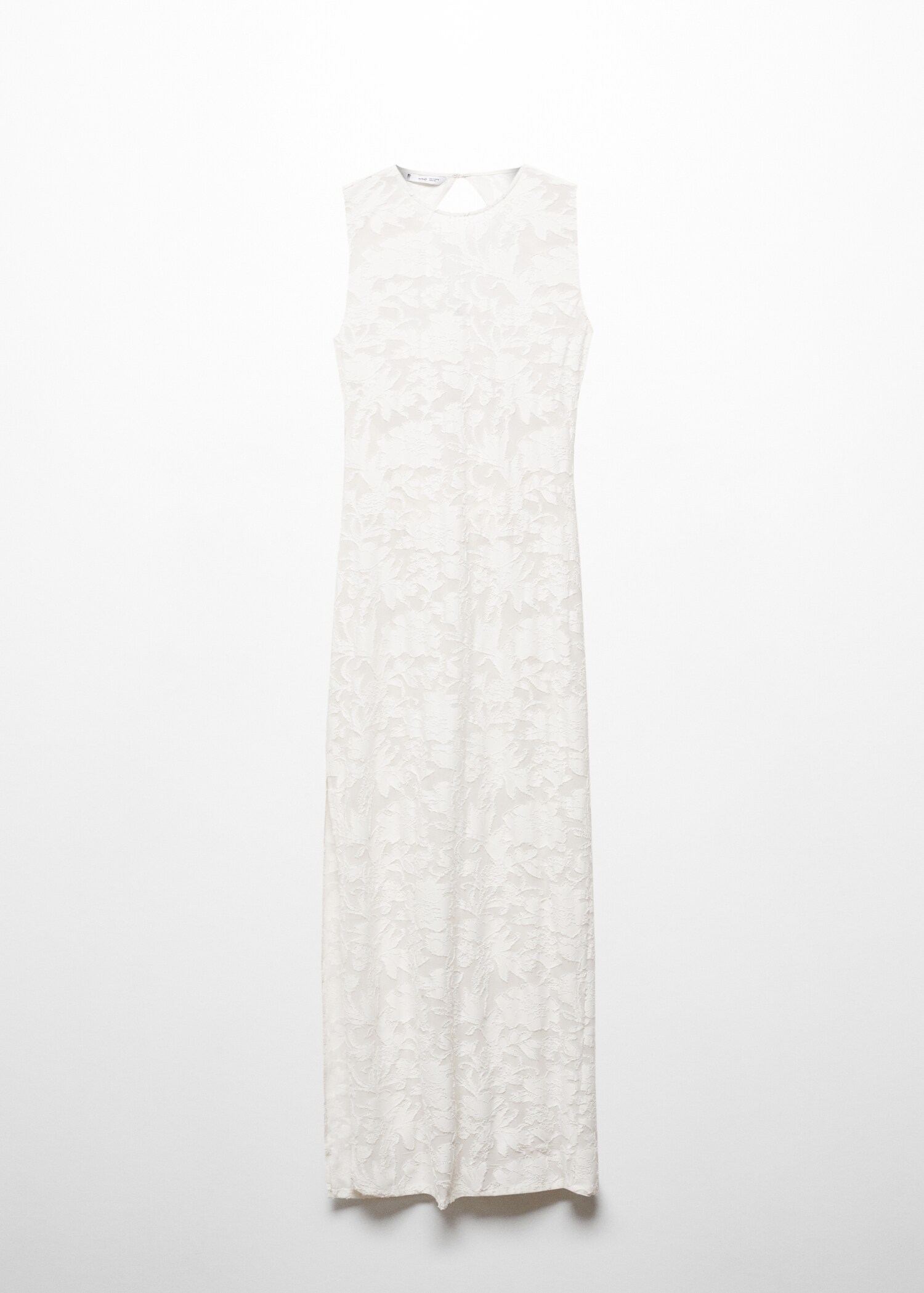 Jacquard dress with opening - Article without model