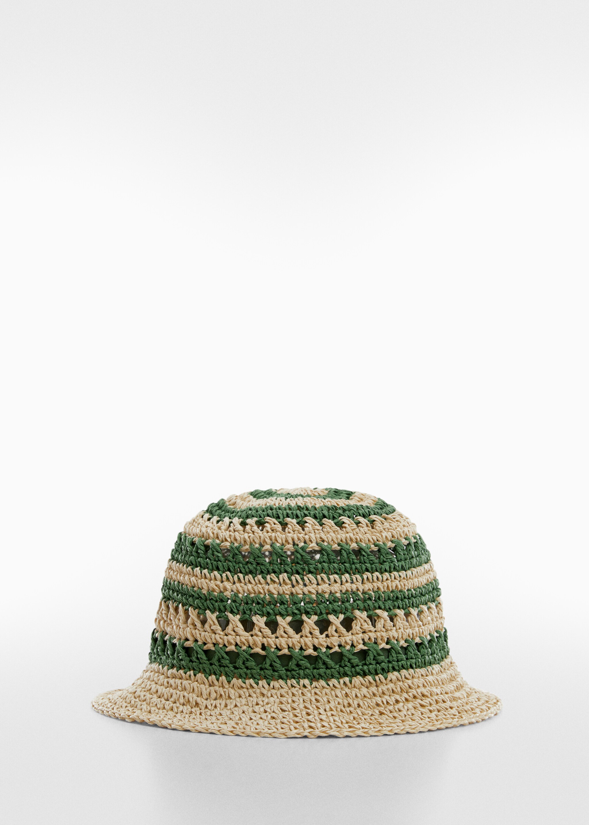 Bucket hat van natuurlijke vezels - Artikel zonder model, Groen. Ref: 67057689-00.