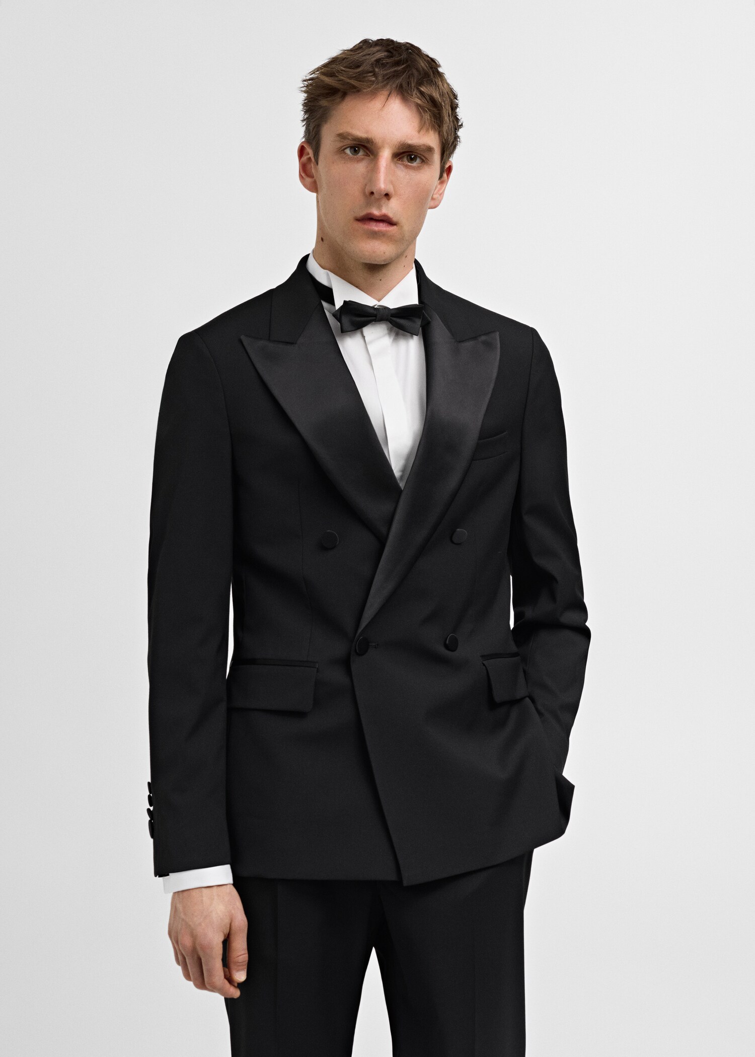 Kavaj slim fit comfort stretch-material - Bild av mittparti
