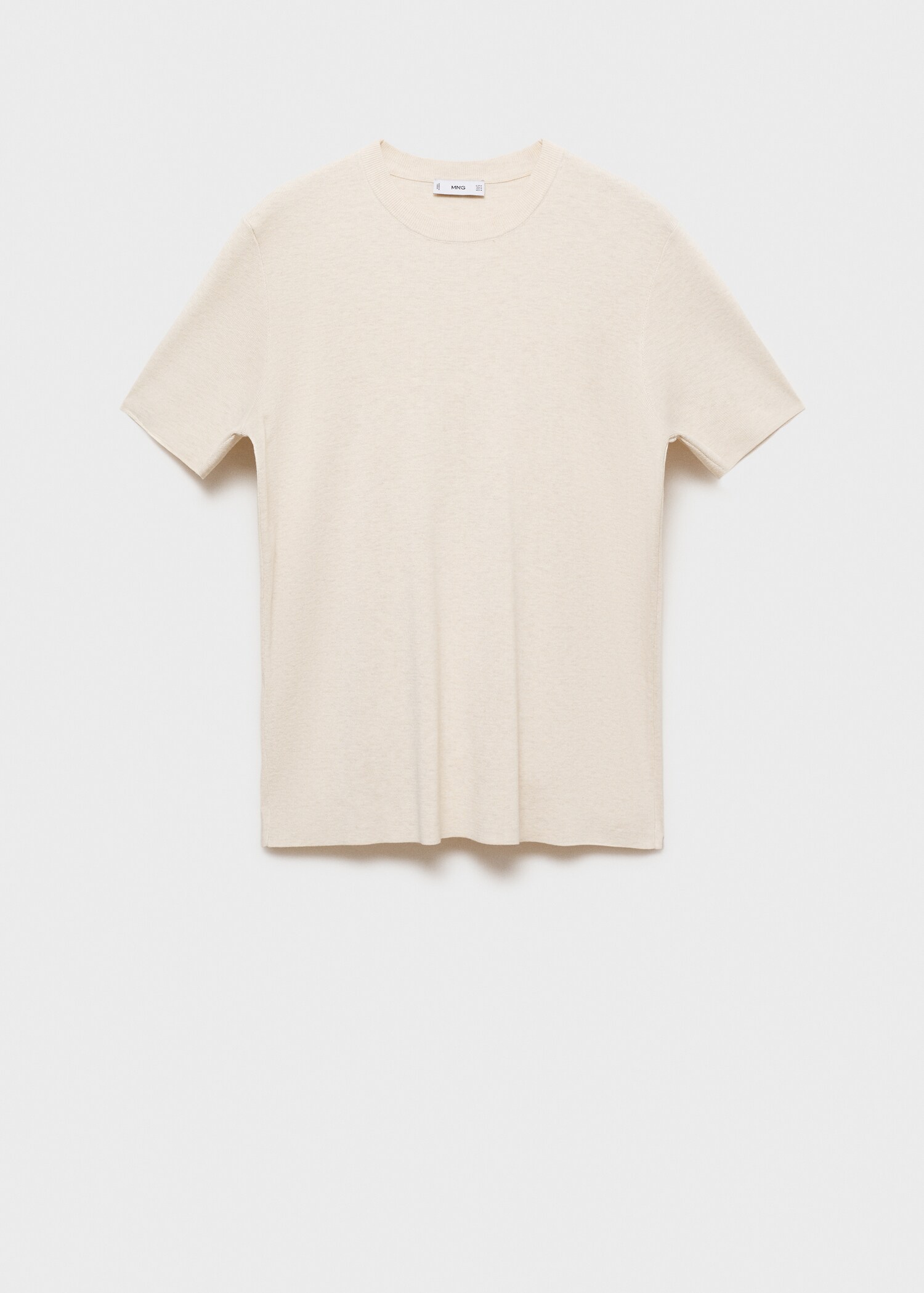 Cotton blend knitted t-shirt - Article without model