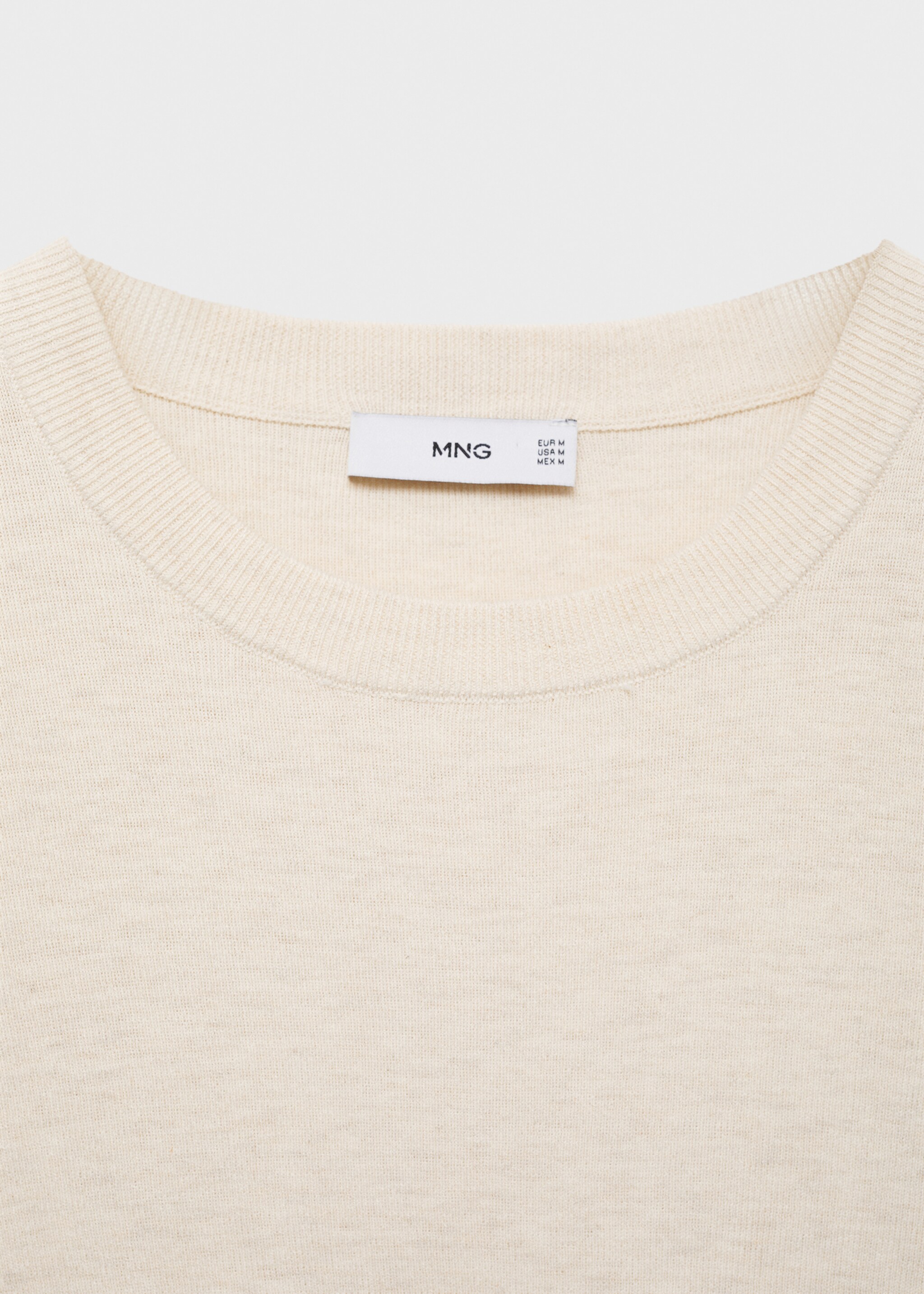 Cotton blend knitted t-shirt - Details of the article 8