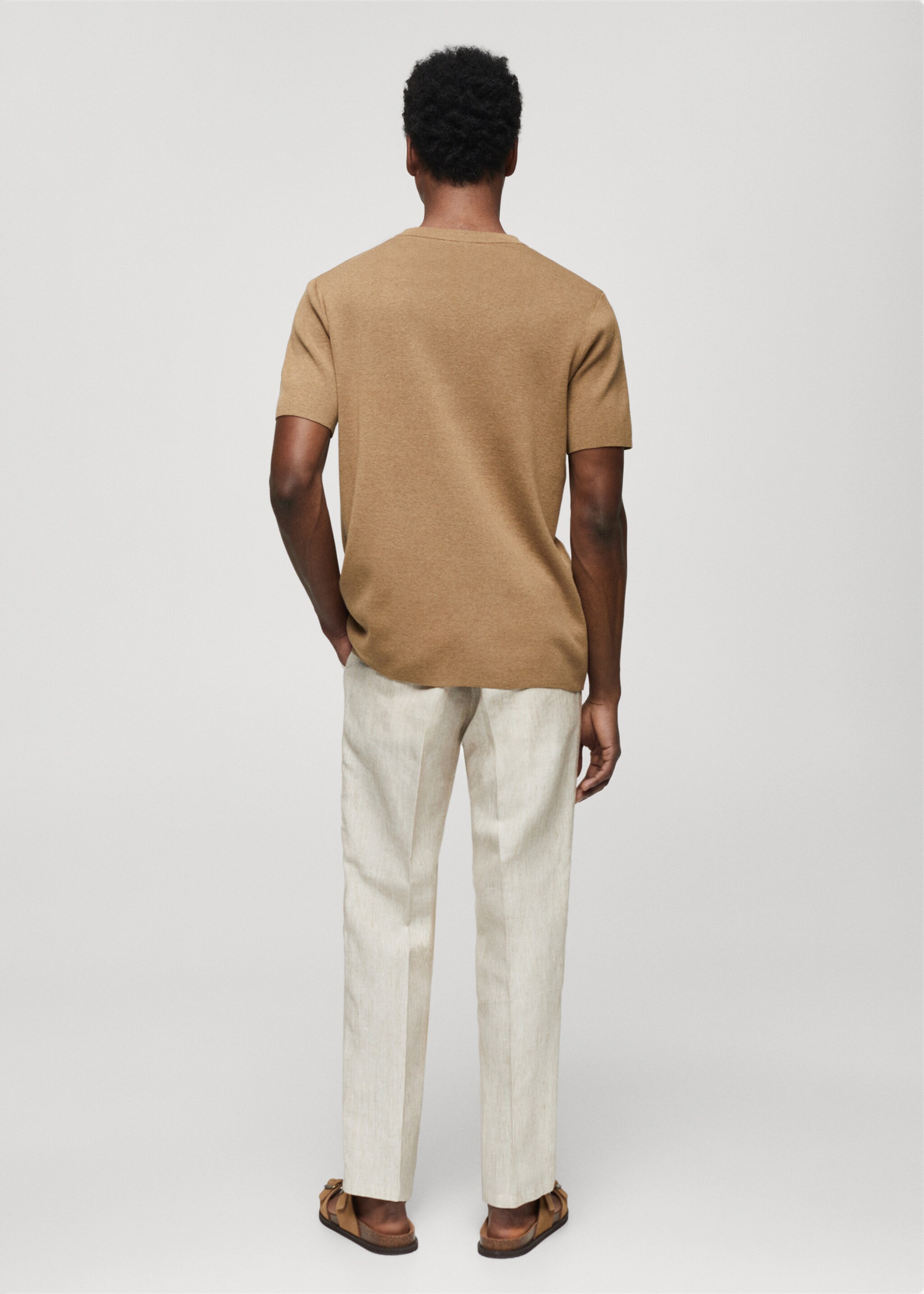 Camiseta punto mezcla algodón - Reverso del artículo