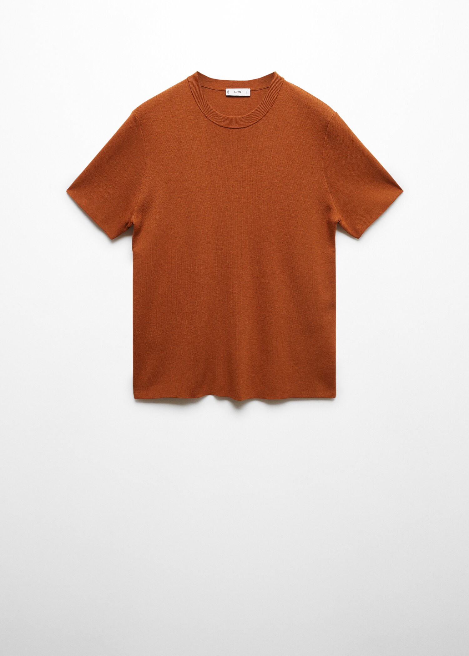 Cotton blend knitted t-shirt - Article without model