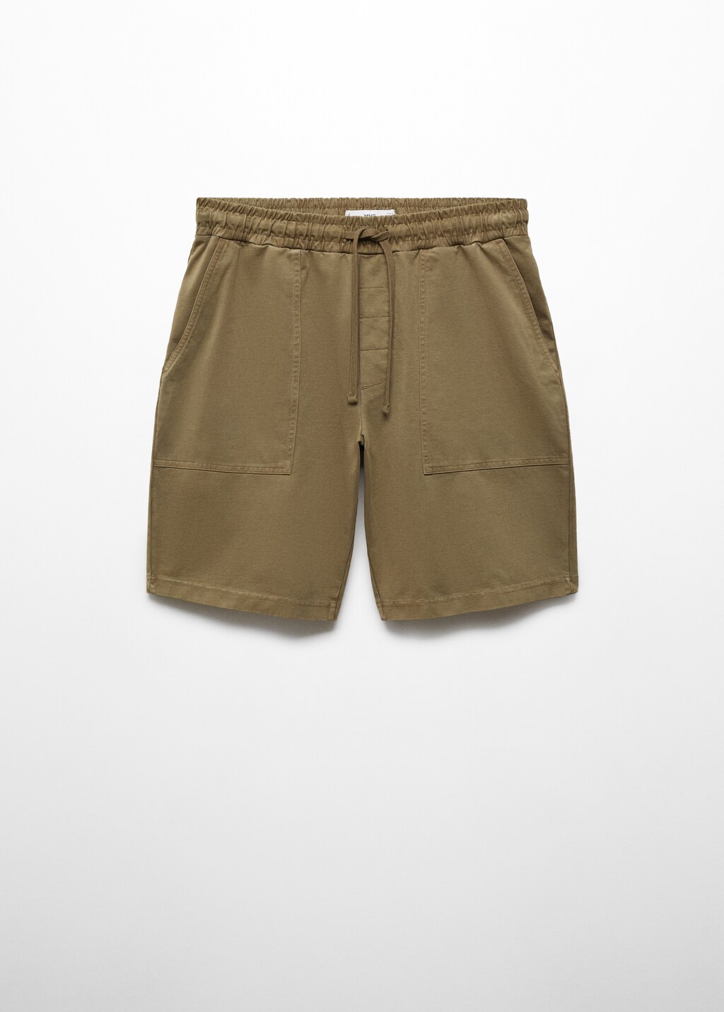 【関税&送料込】A.P.C. Ecru Cotton Bermuda Shorts WIDE FIT COTTON SHORTS WITH LABEL - Ecru | ZARA United States