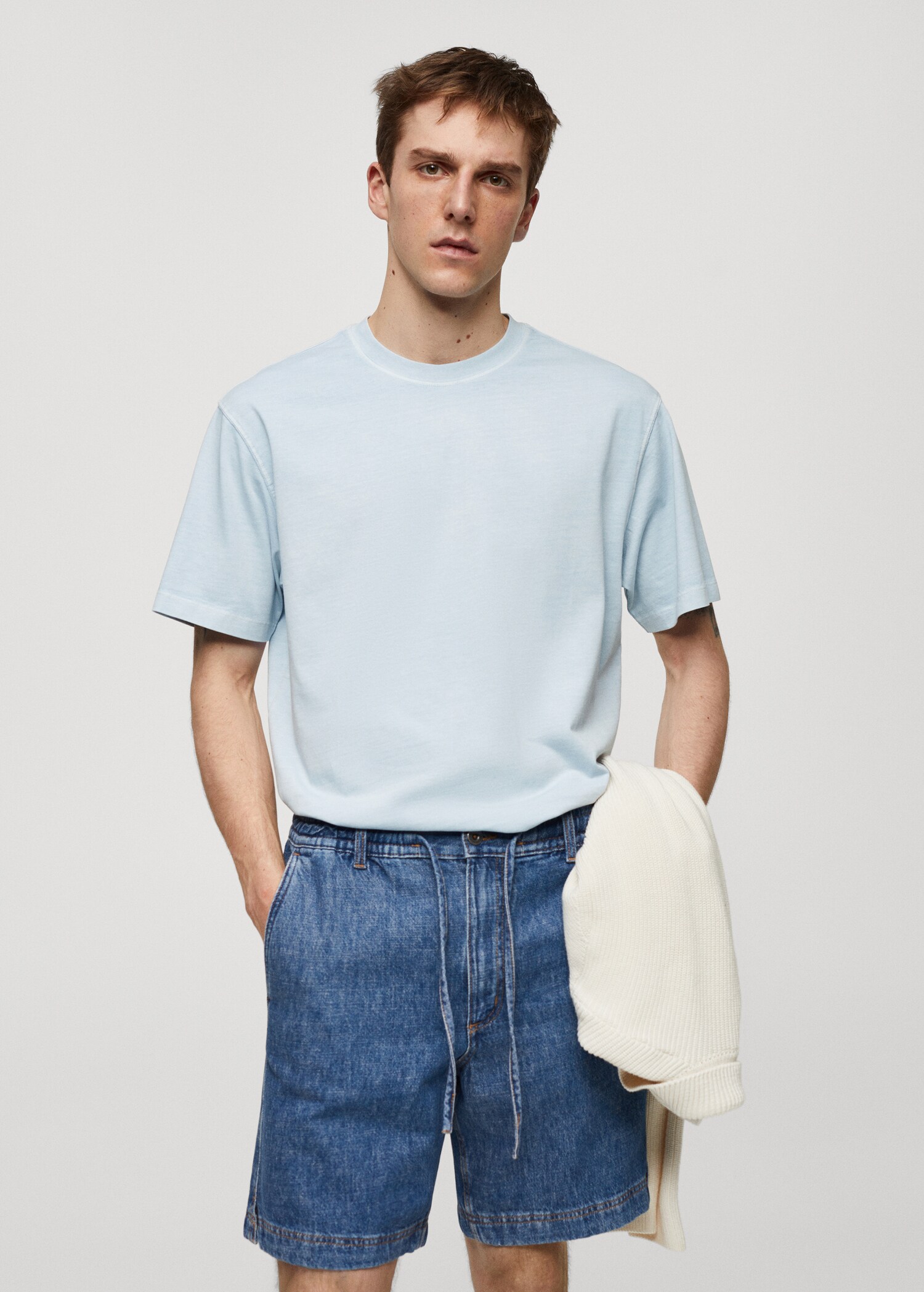 T-shirt 100 % coton relaxed-fit - Plan moyen