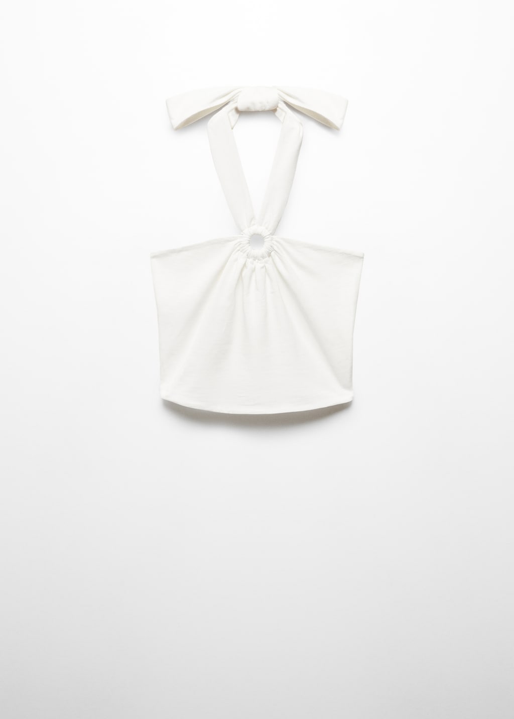 【yo BIOTOP】rayon bare halter neck ホワイト yo BIOTOP】rayon bare halter neck ホワイト BIOTOP(ビオトープ