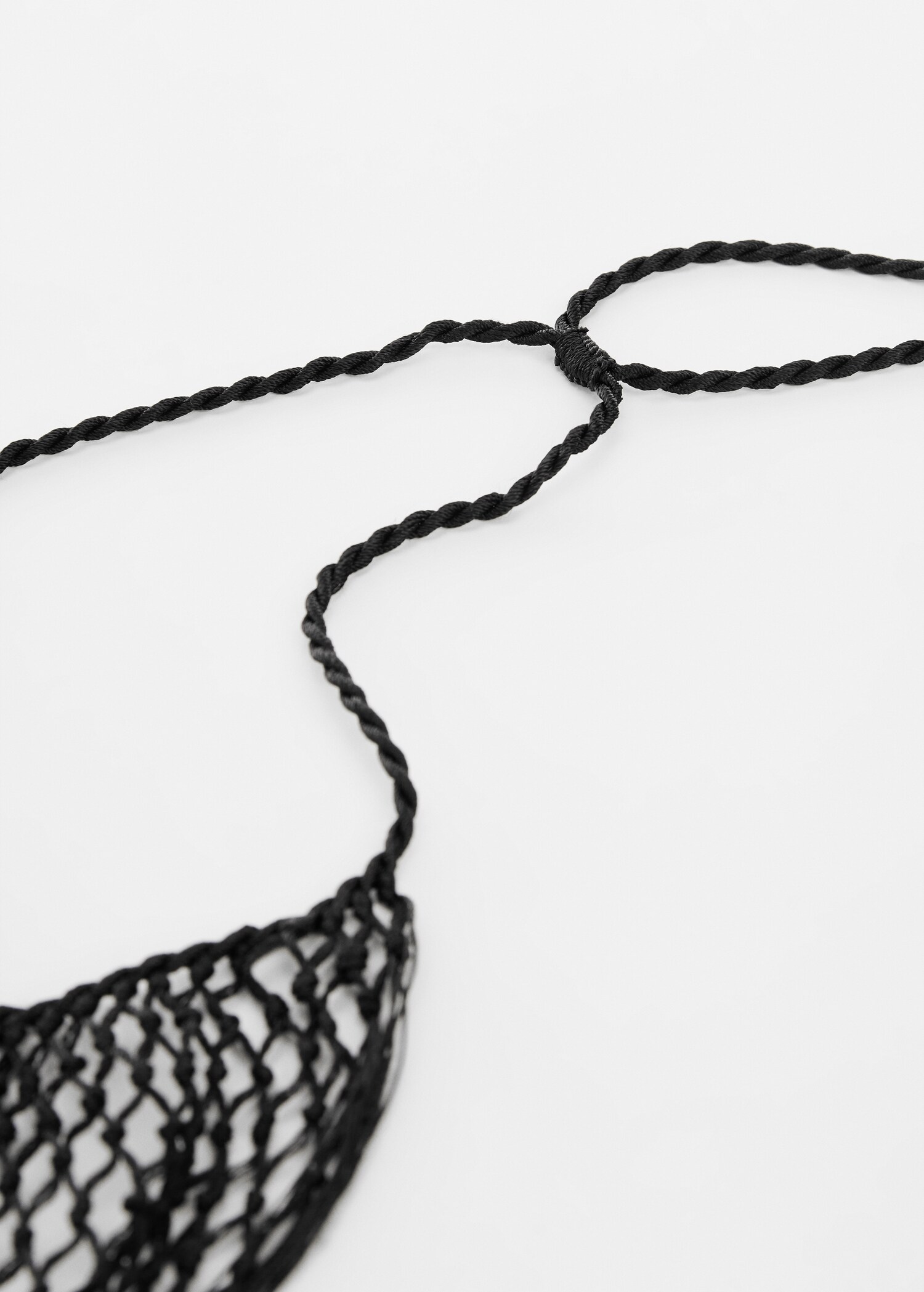 Strick-Halskette mit Fransen - Detail des Artikels 1