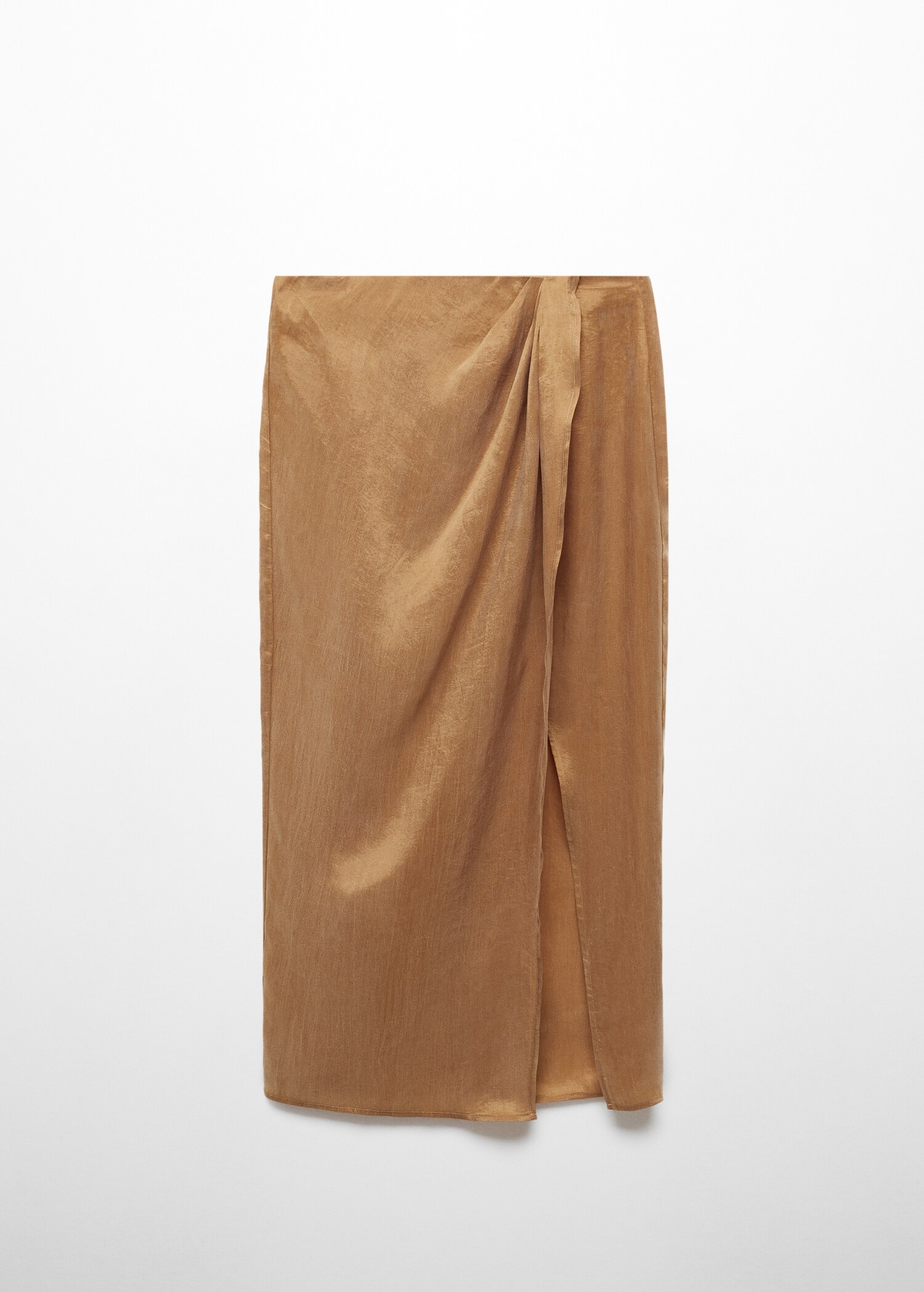 Semi-transparent lyocell skirt with slit - Article without model