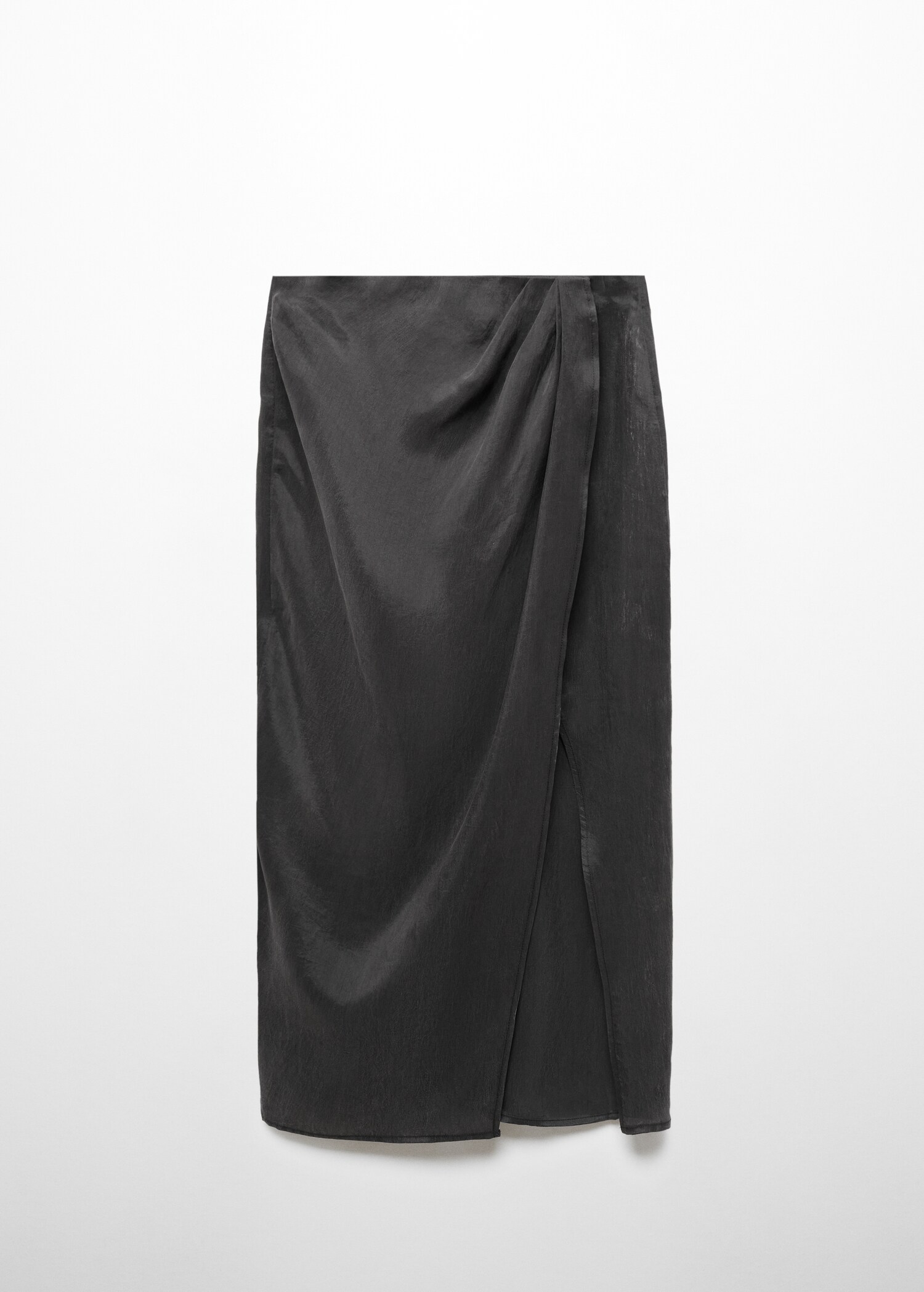 Semi-transparent lyocell skirt with slit - Article without model