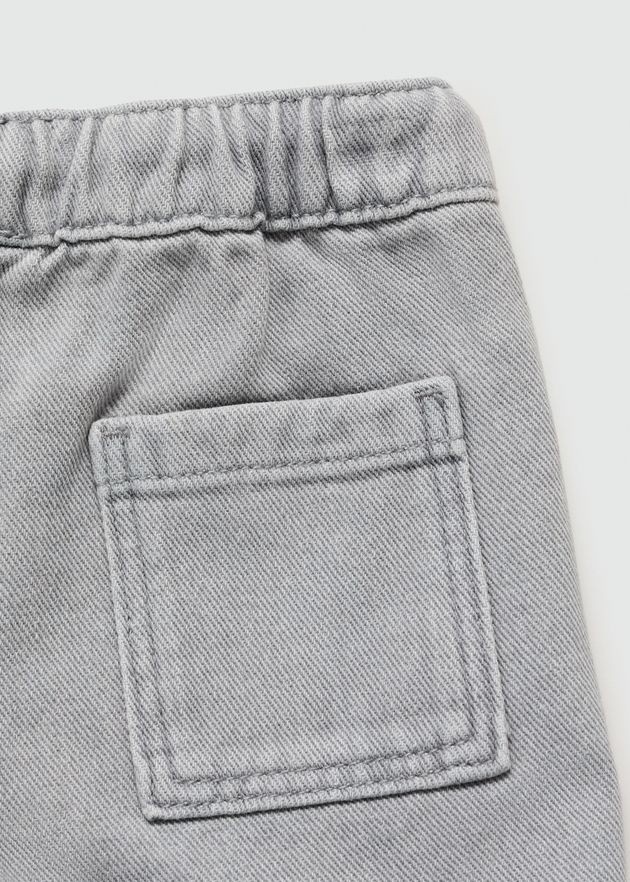 Comfy-fit denim Bermuda shorts - Details of the article 0, Denim Grey. Ref: 67057915-00.