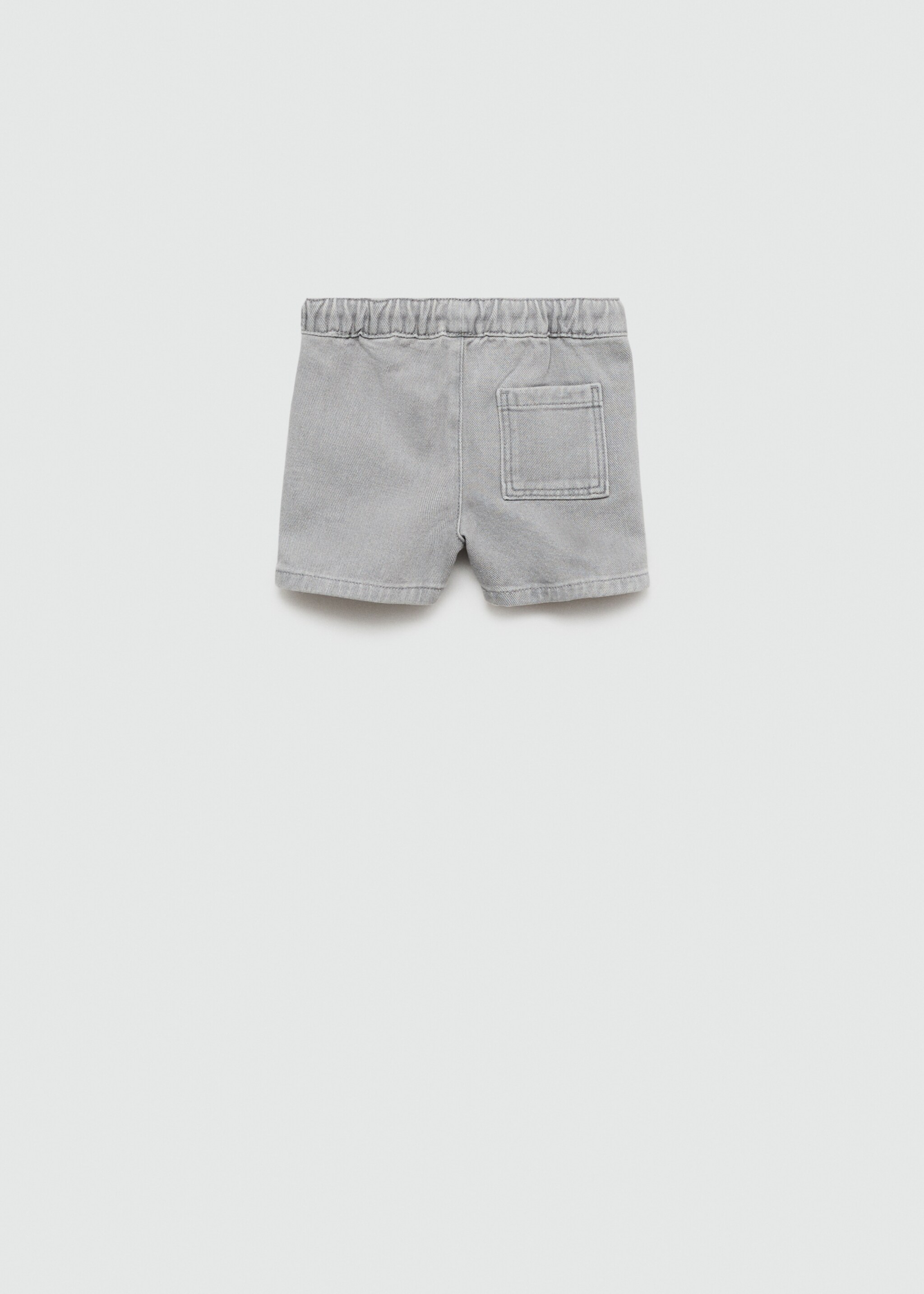 Comfy-fit denim Bermuda shorts - Reverse of the article, Denim Grey. Ref: 67057915-00.