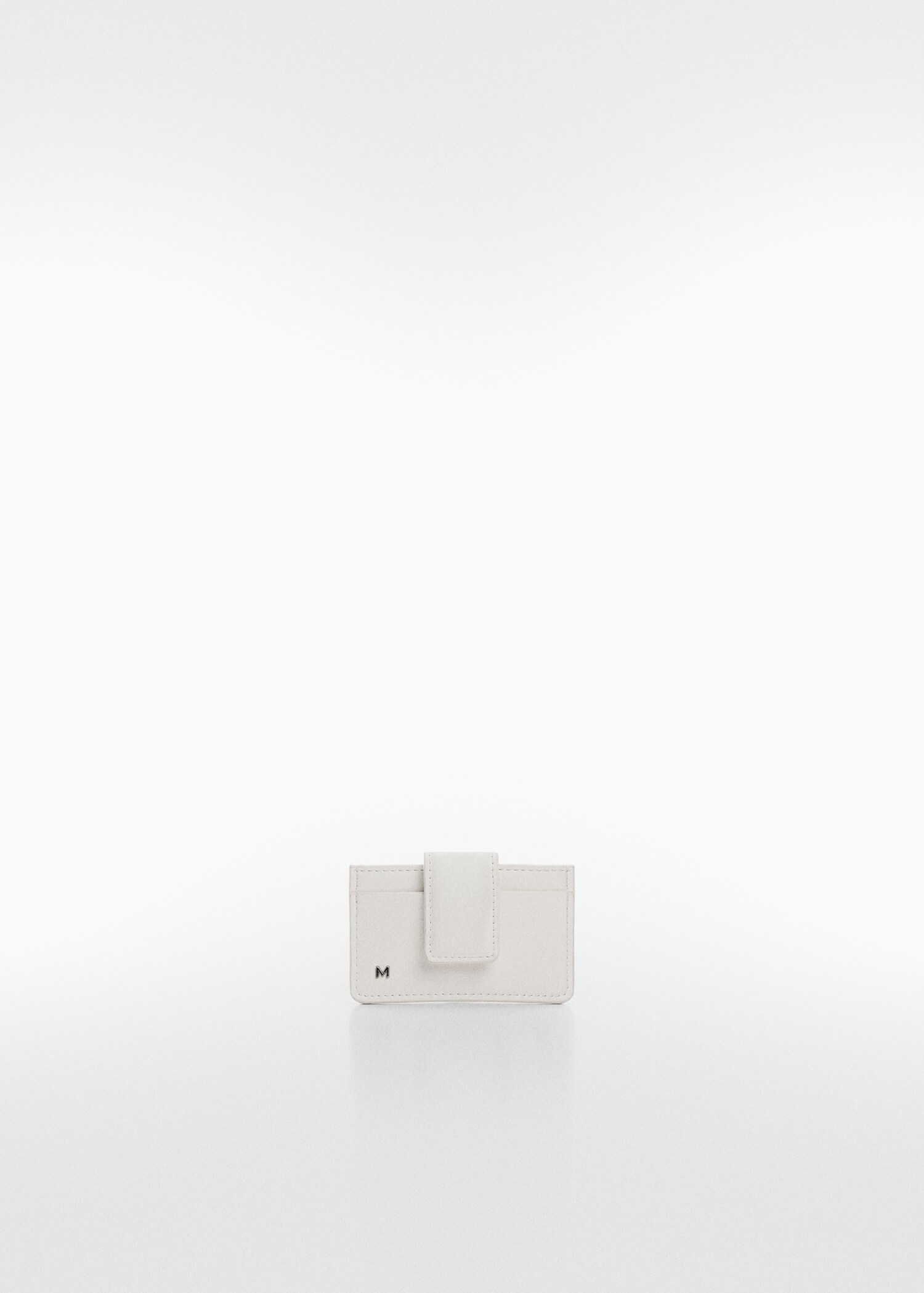 Card holder with flap and logo - Article without model