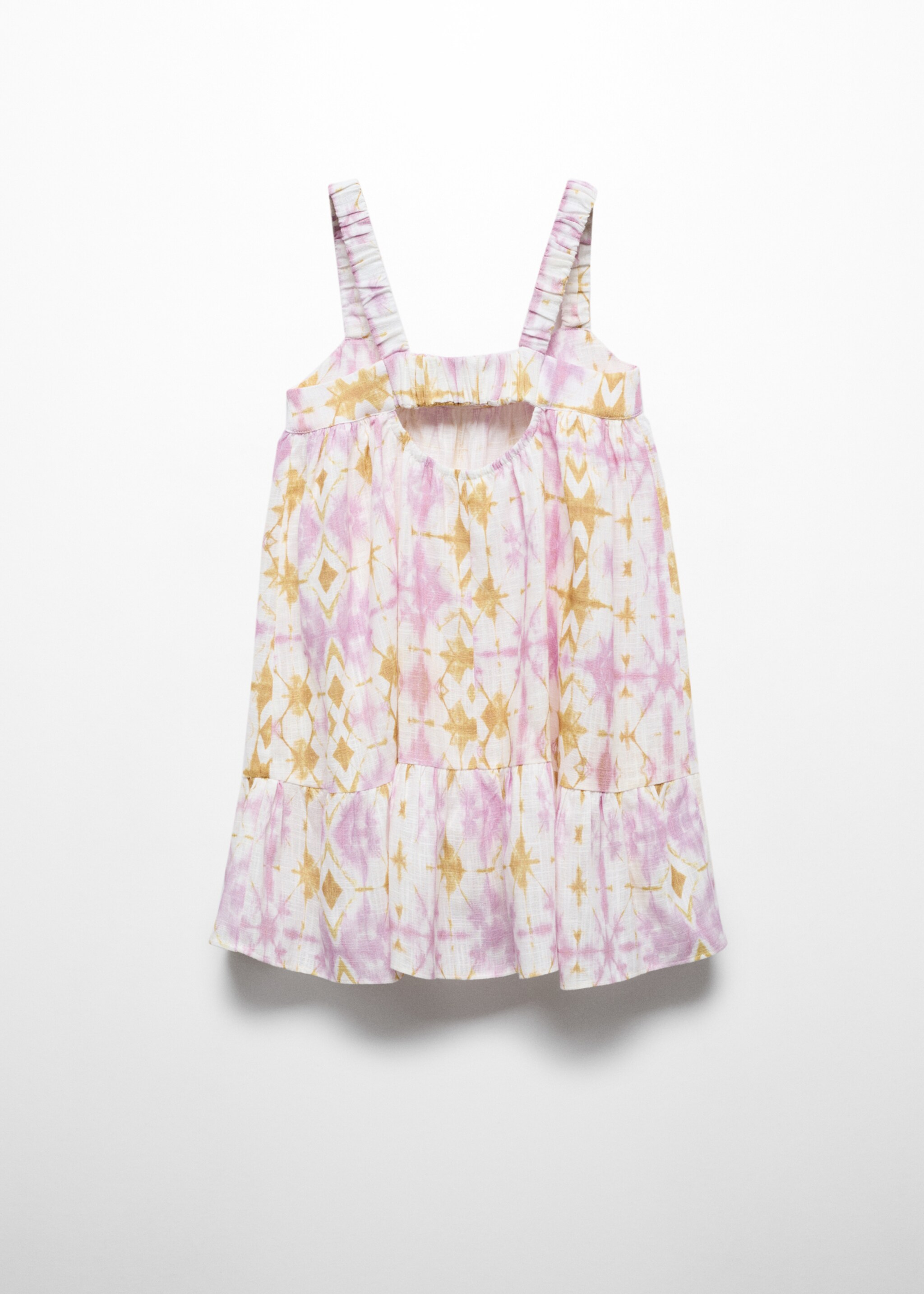 Printed cotton dress - Reverse of the article