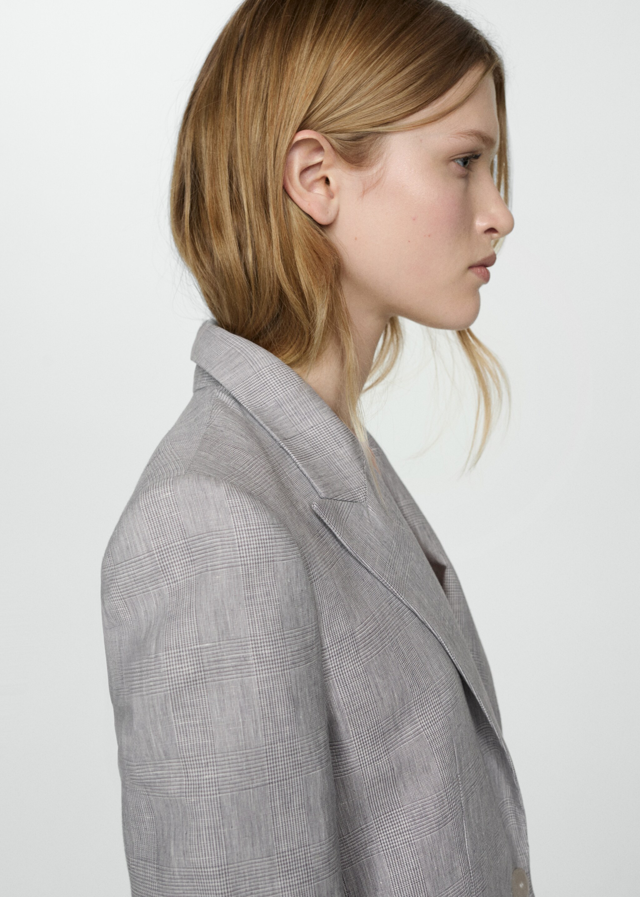 Blazer lin pied-de-poule - Détail de l'article 1
