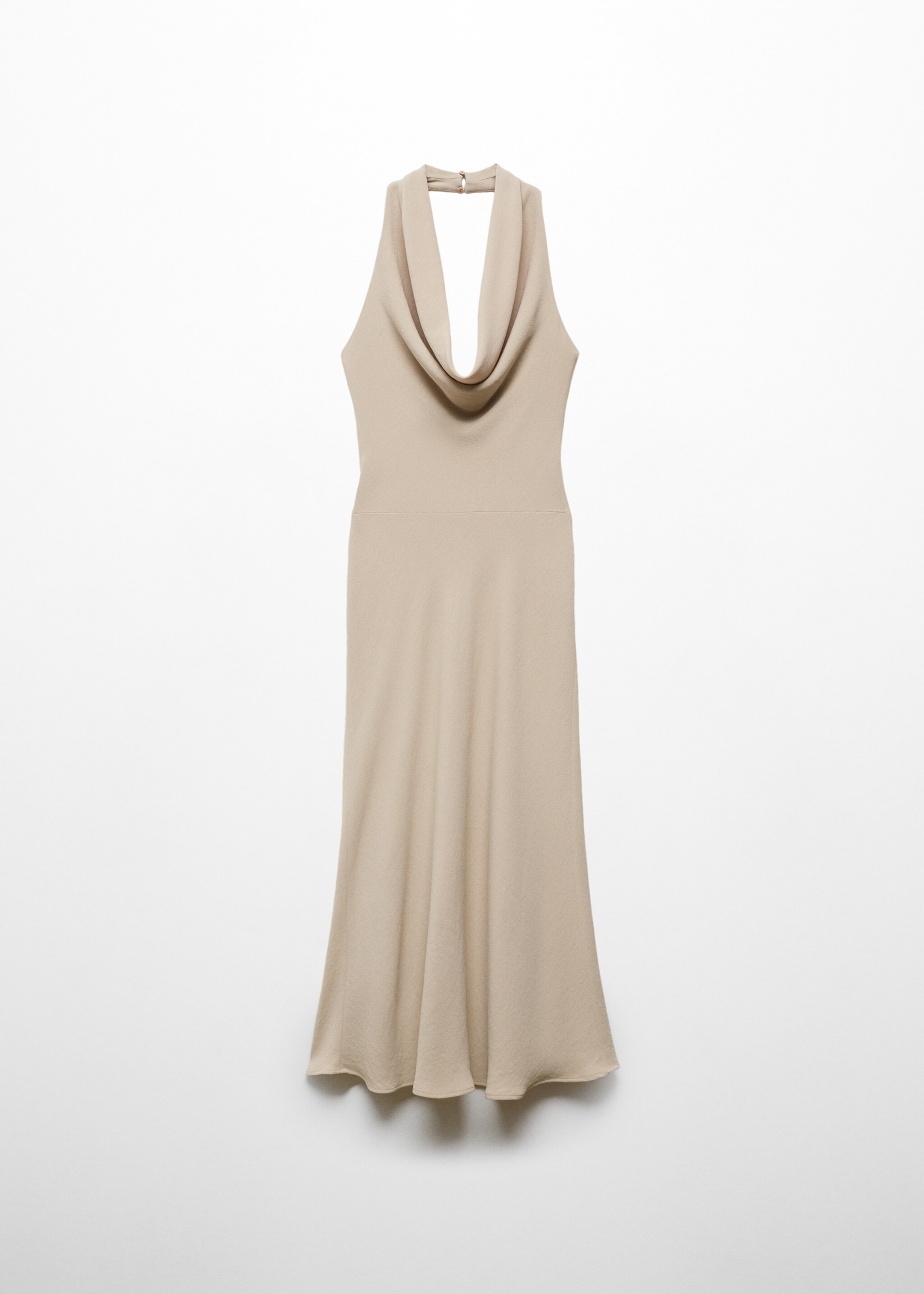 Halter dress with draped neckline - Article without model