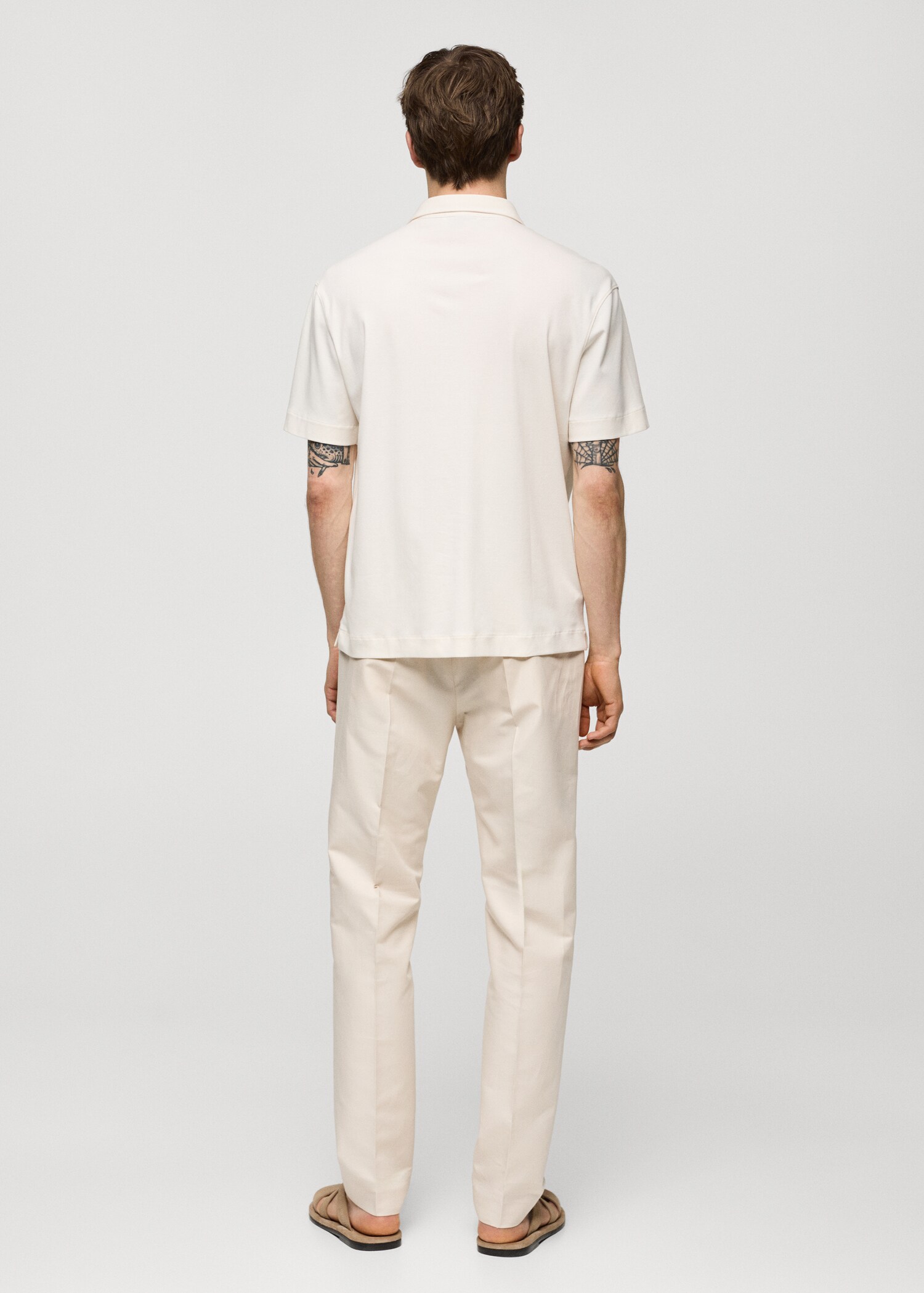 Polo slim fit 100% cotó - Revers de l'article