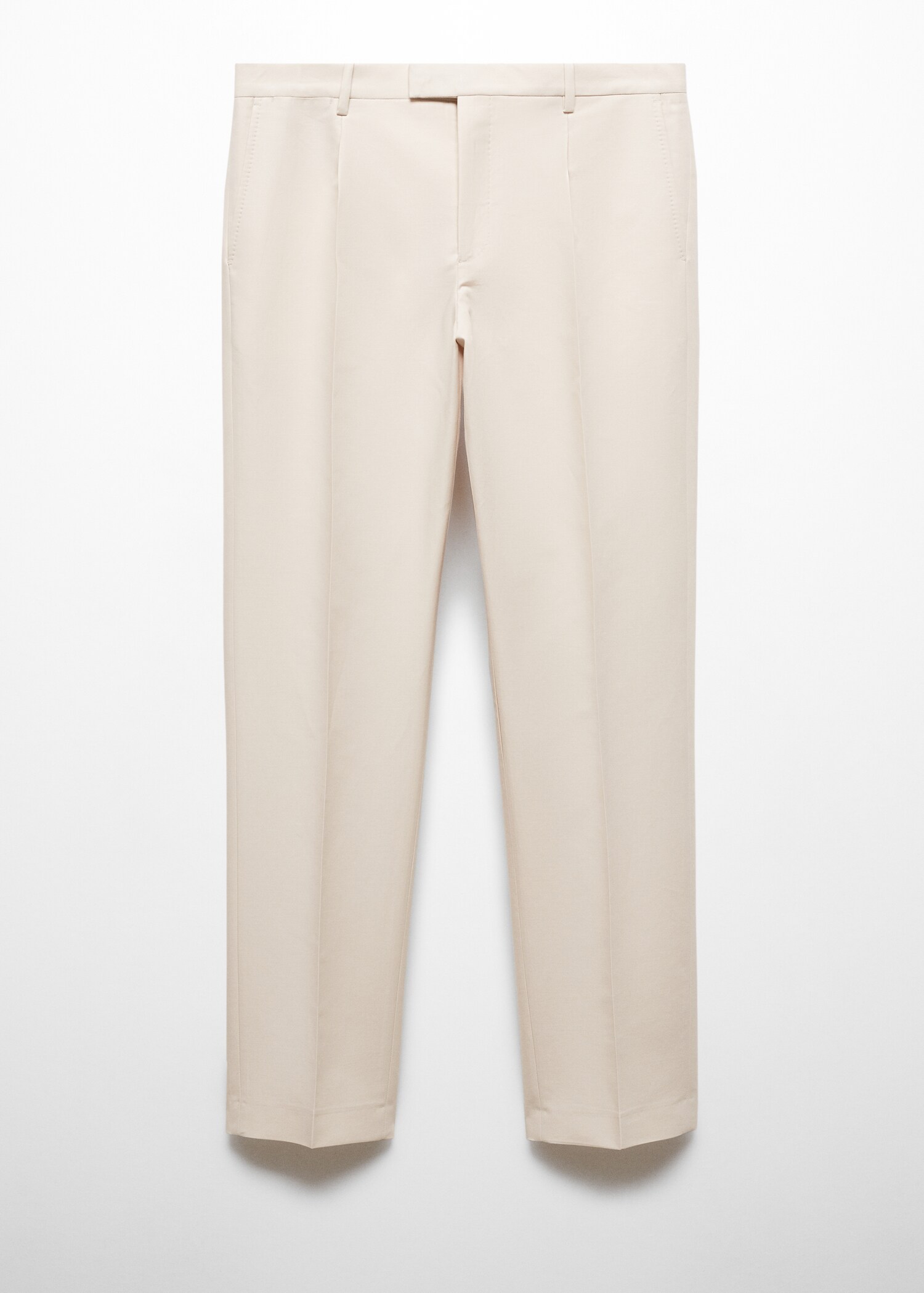 Pantalón traje pinzas slim fit 100% algodón - Artículo sin modelo