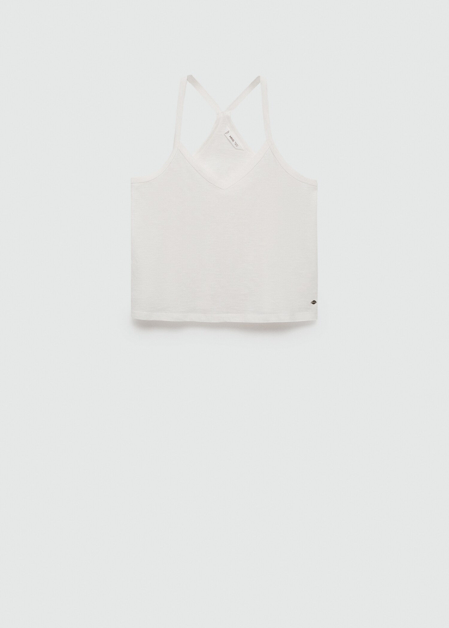 Strap cotton T-shirt - Article without model