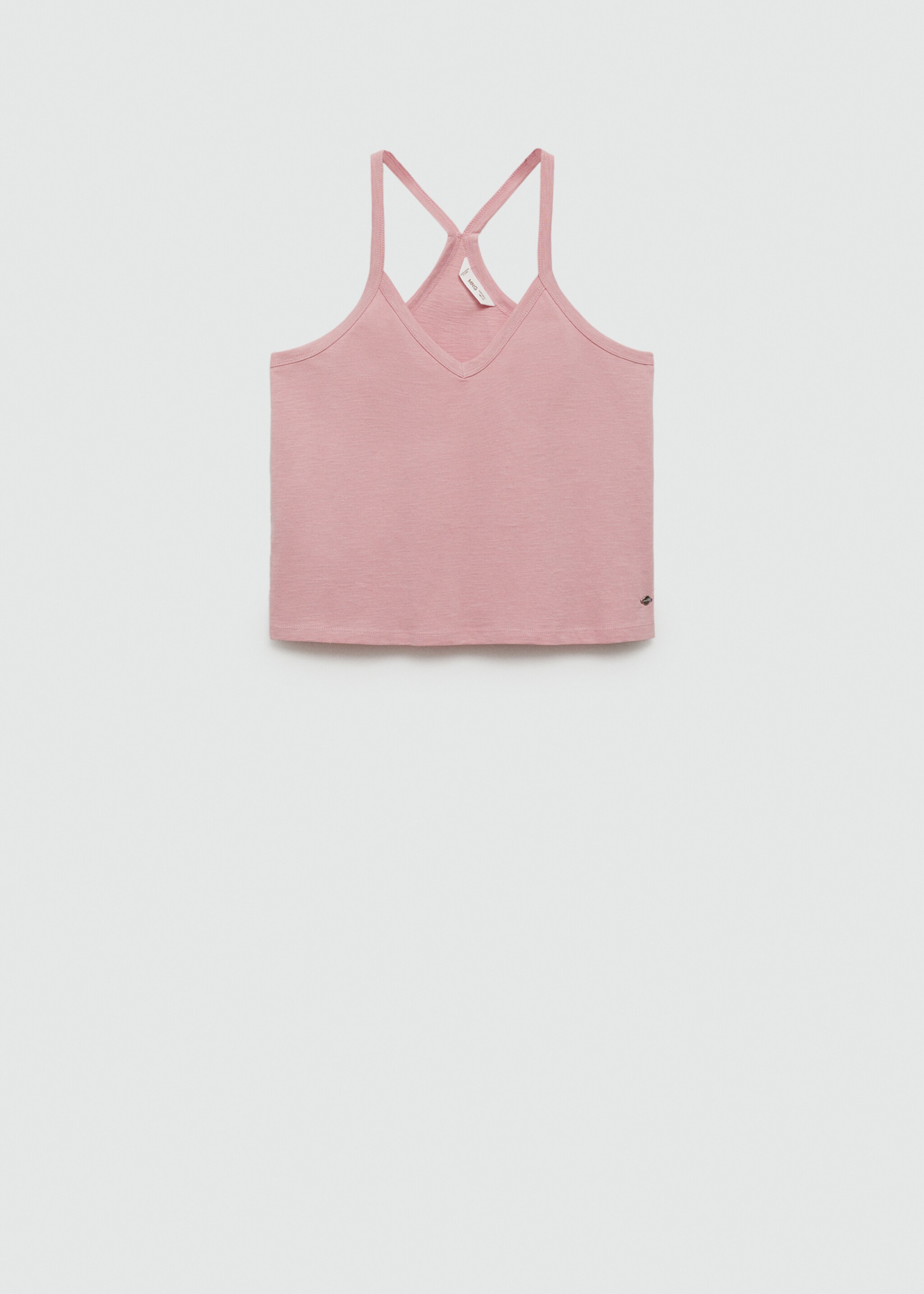 Strap cotton T-shirt - Article without model