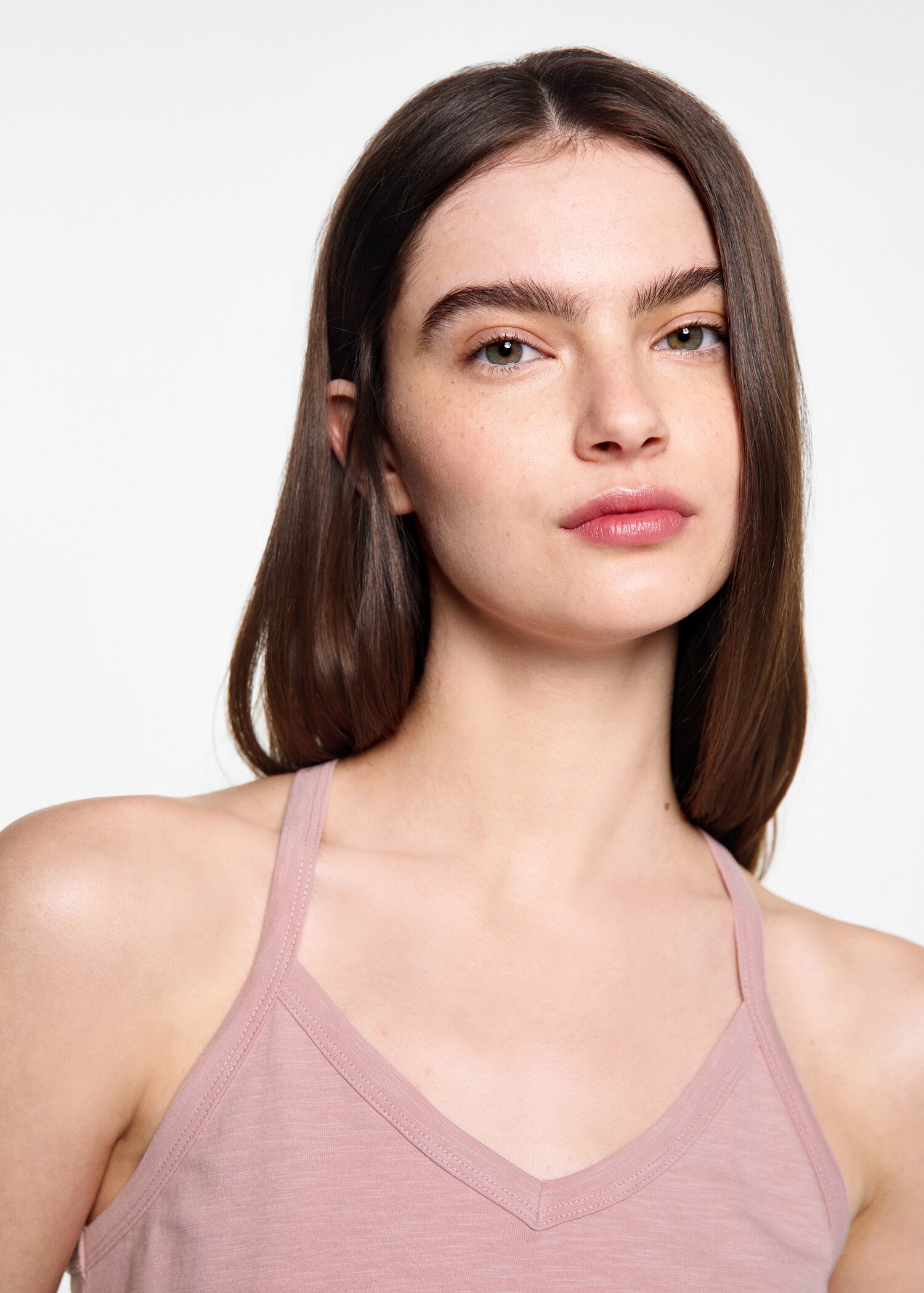 Strap cotton T-shirt - Details of the article 1