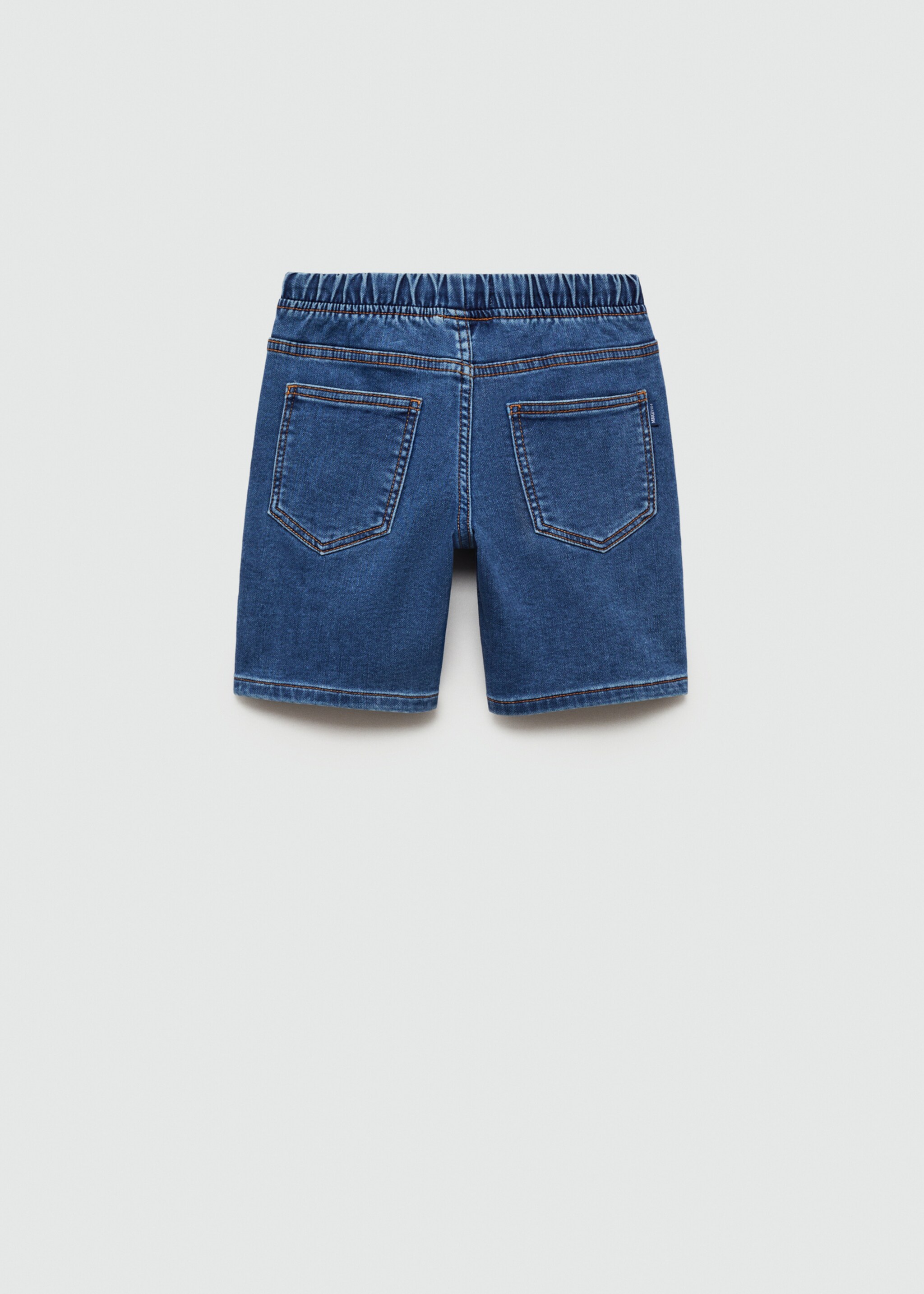 Jeans-Bermudas mit elastischem Bund - Rückseite des Artikels