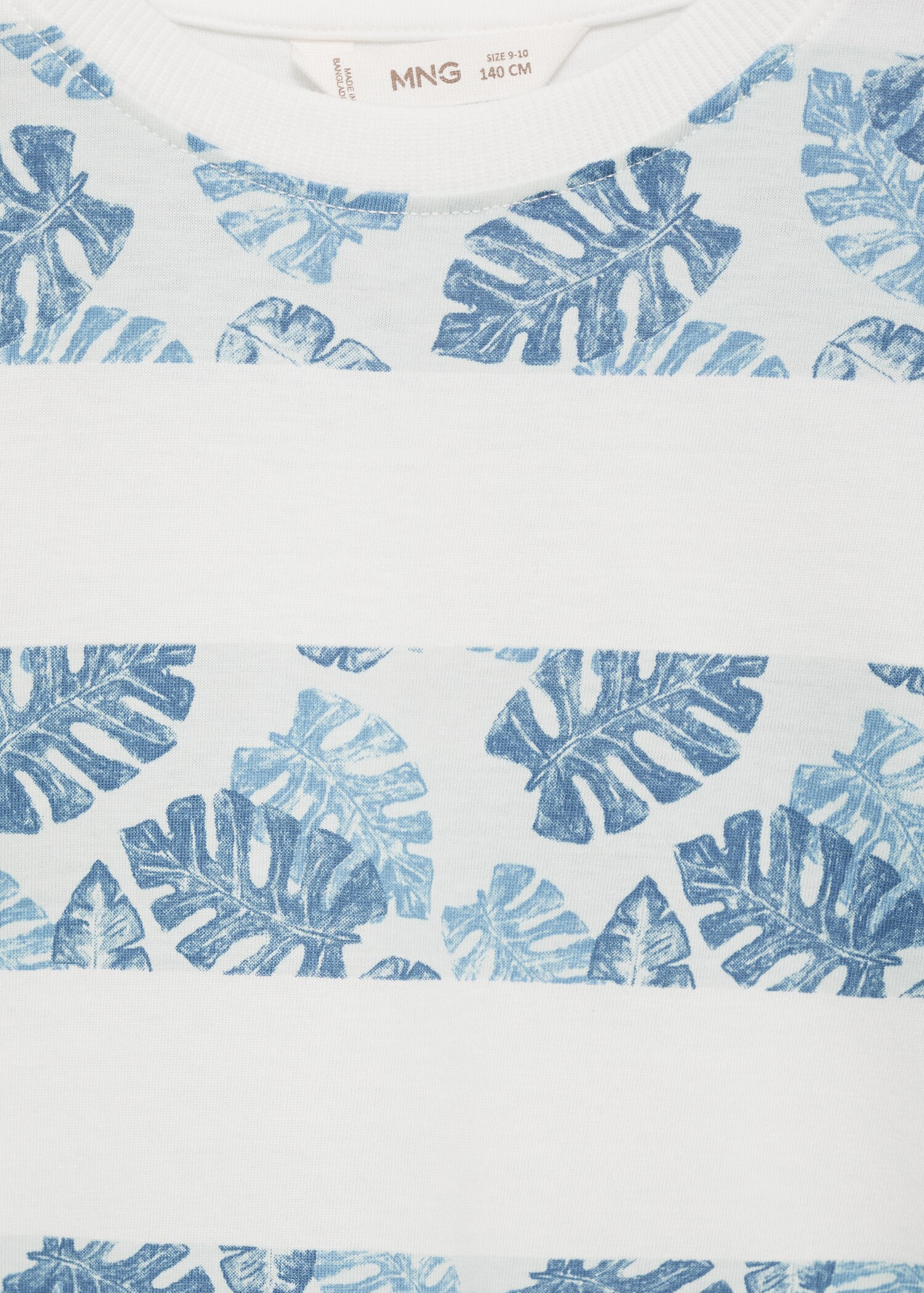 T-Shirt mit Blattaufdruck - Detail des Artikels 8