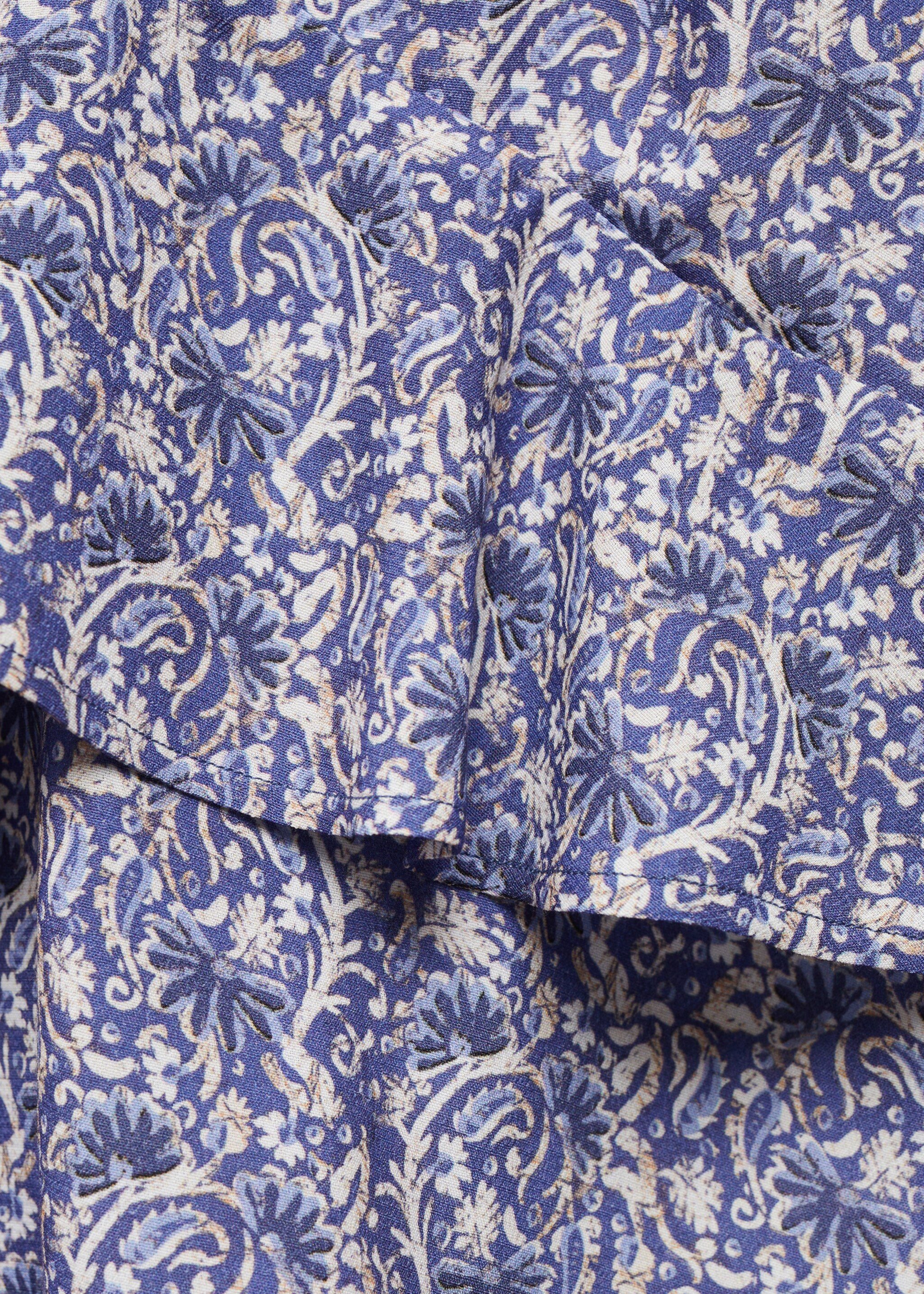 Gemustertes Volant-Top - Detail des Artikels 8, Himmelblau. Ref: 67058278-00.